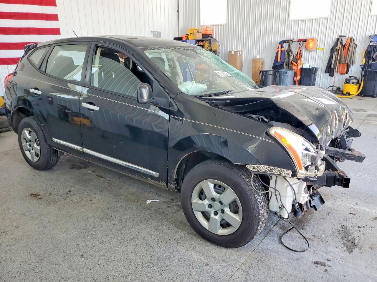 2013 Nissan Rogue S Black vin: JN8AS5MV2DW114946