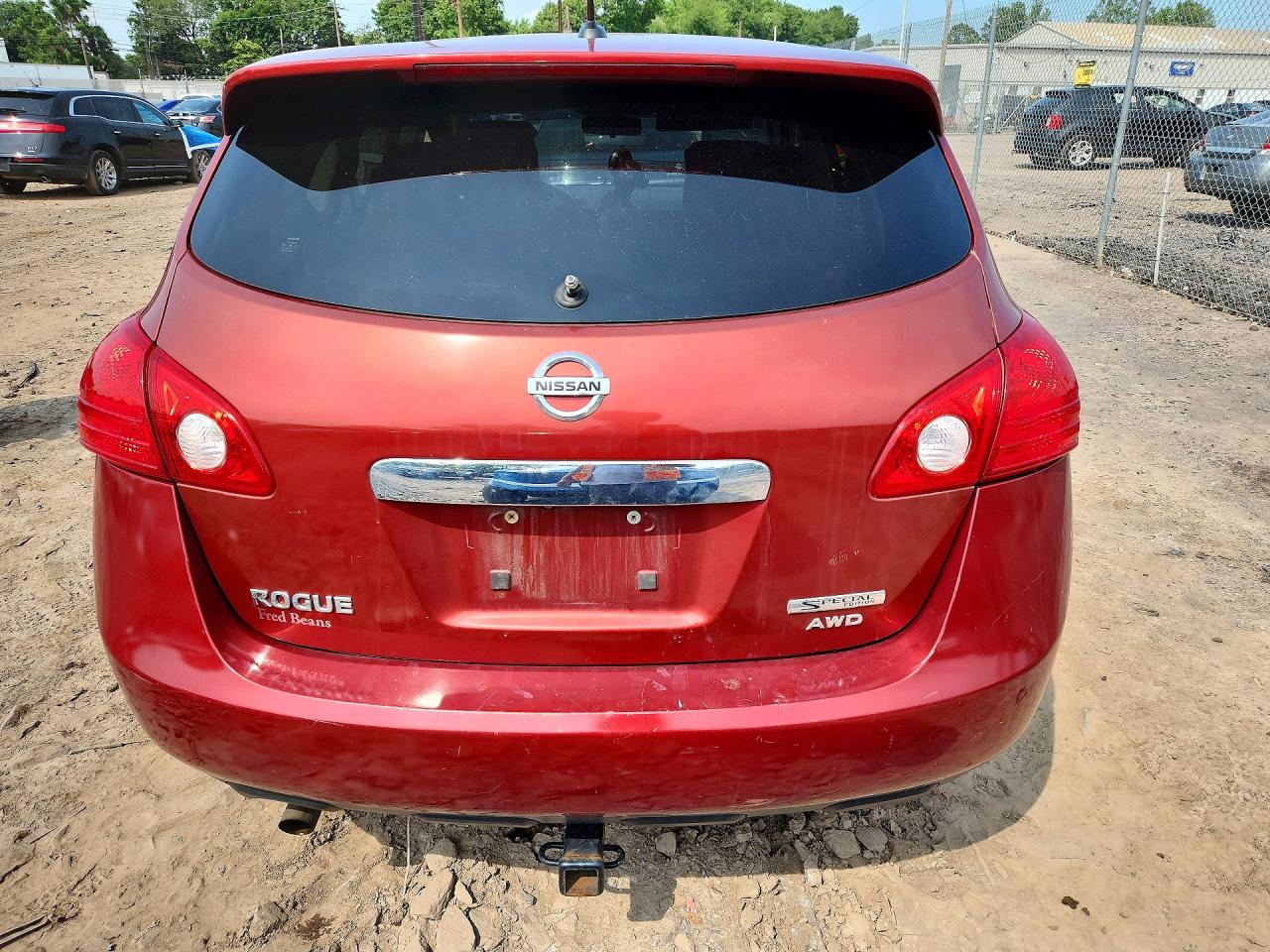 2013 Nissan Rogue S Red vin: JN8AS5MV2DW125364