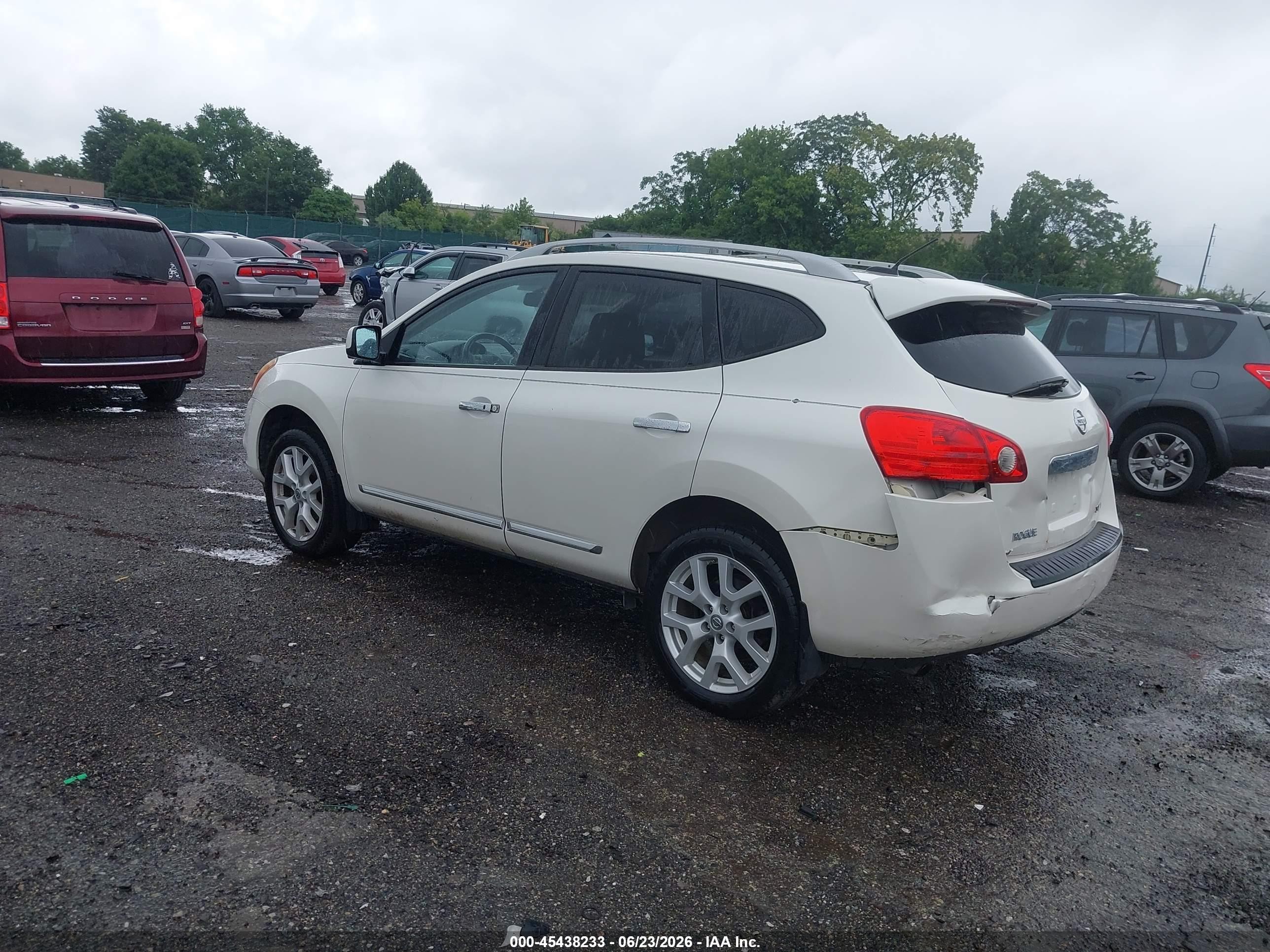2013 Nissan Rogue Sv W/sl Pkg White vin: JN8AS5MV2DW127681
