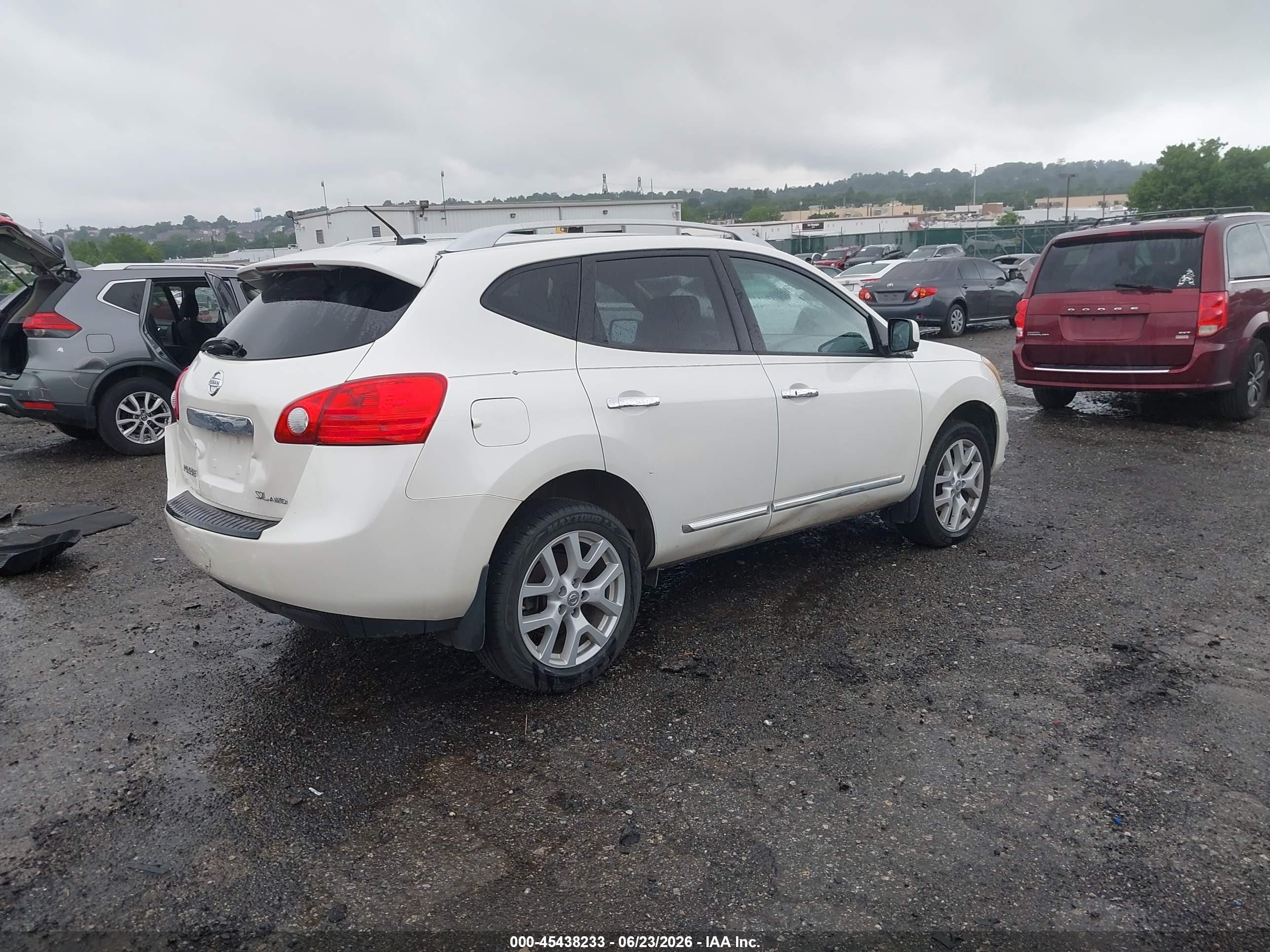 2013 Nissan Rogue Sv W/sl Pkg White vin: JN8AS5MV2DW127681