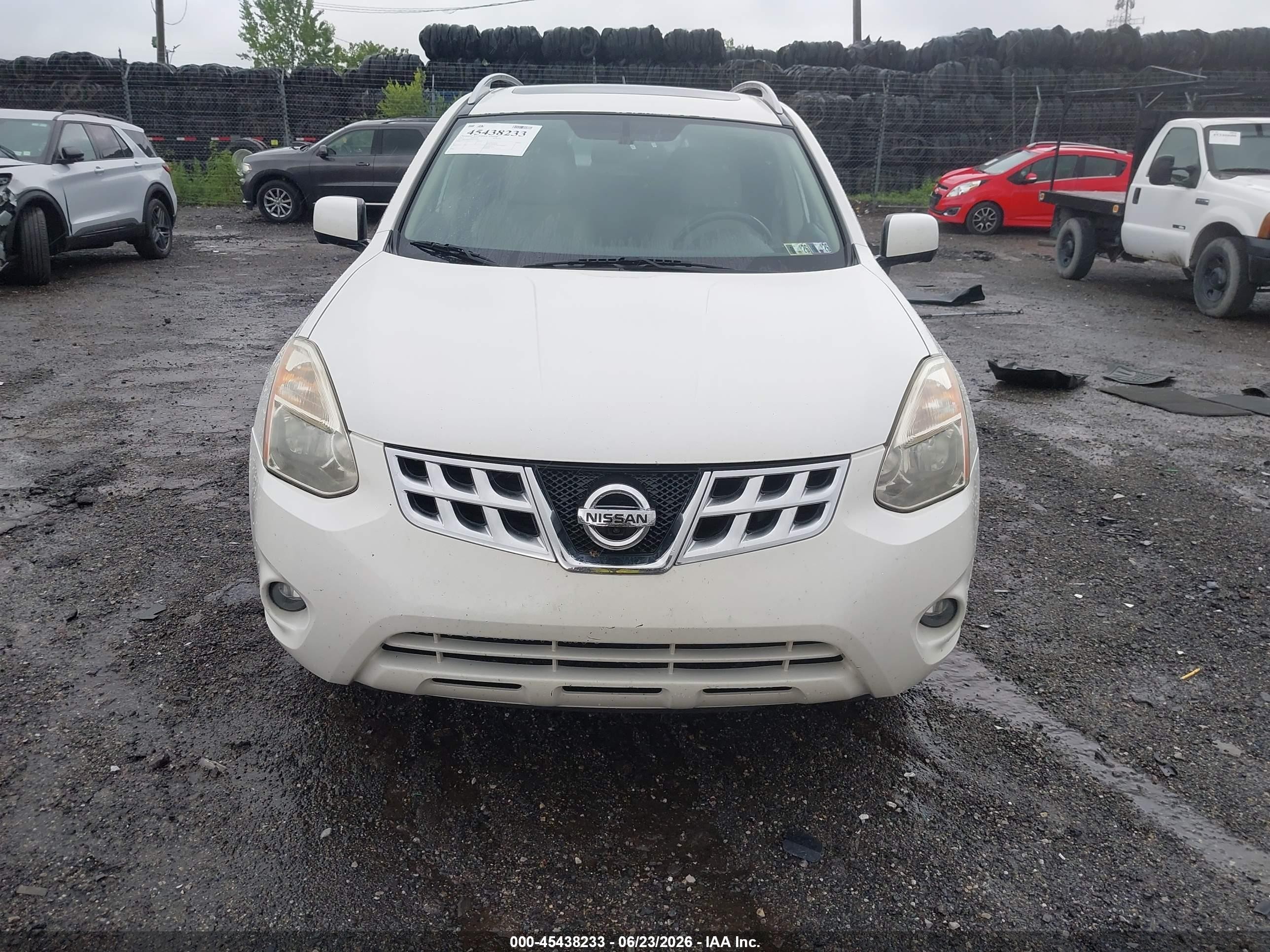 2013 Nissan Rogue Sv W/sl Pkg White vin: JN8AS5MV2DW127681