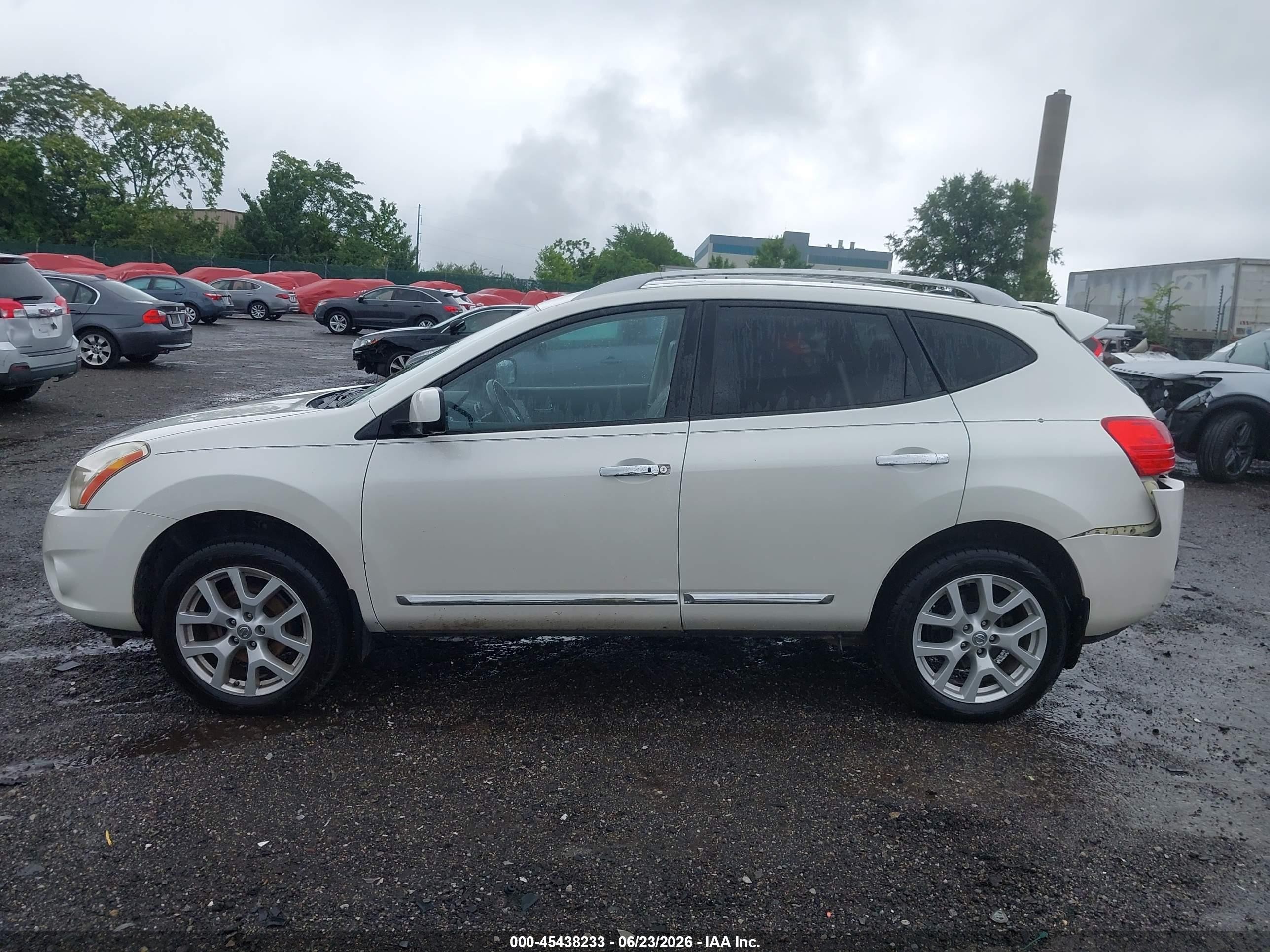 2013 Nissan Rogue Sv W/sl Pkg White vin: JN8AS5MV2DW127681