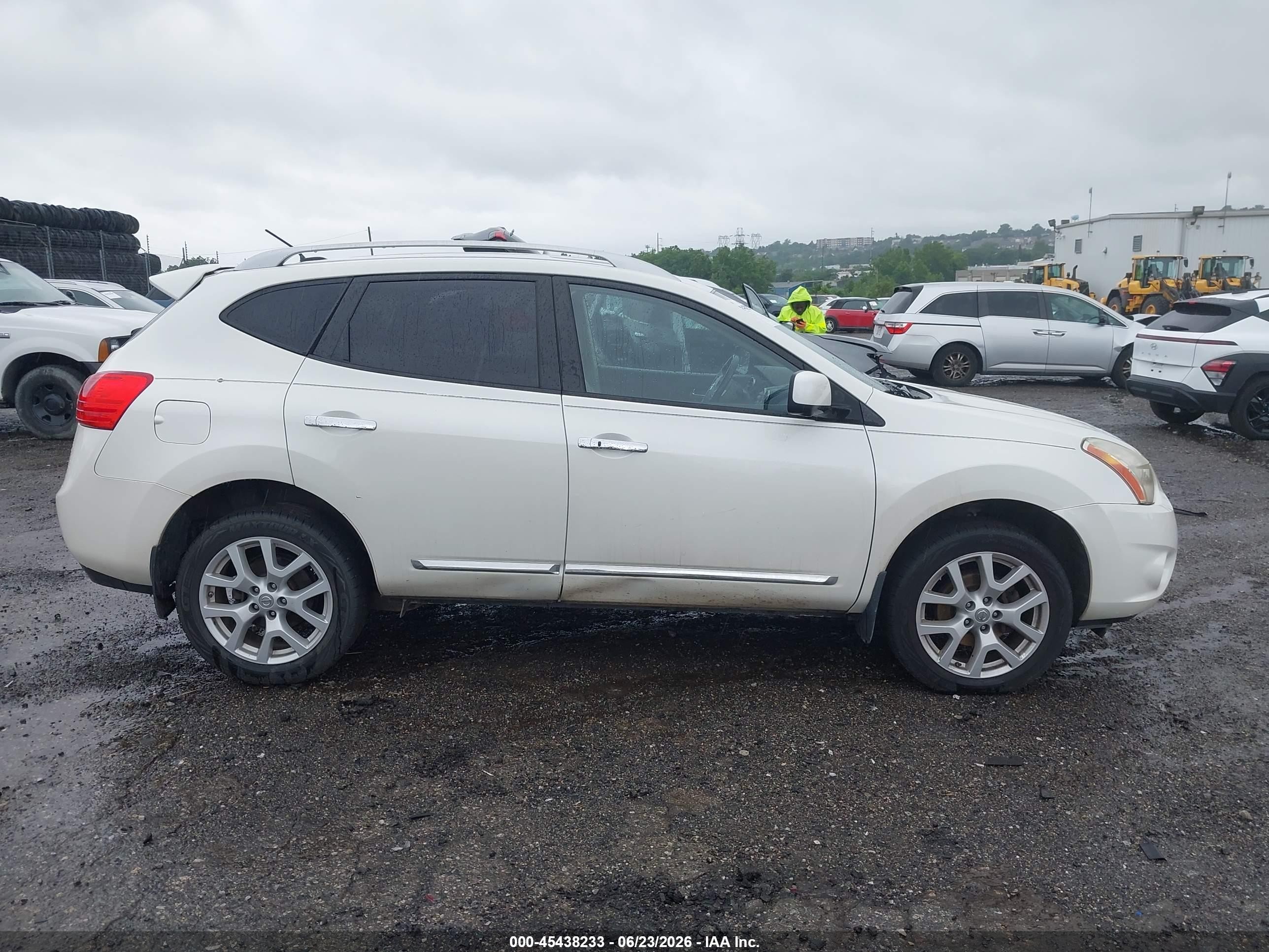 2013 Nissan Rogue Sv W/sl Pkg White vin: JN8AS5MV2DW127681