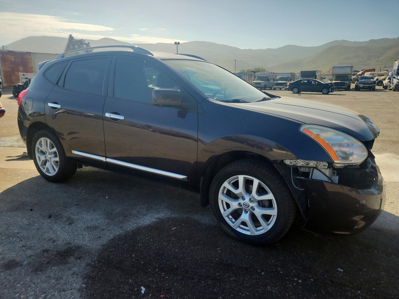 2013 Nissan Rogue S Black vin: JN8AS5MV2DW129270