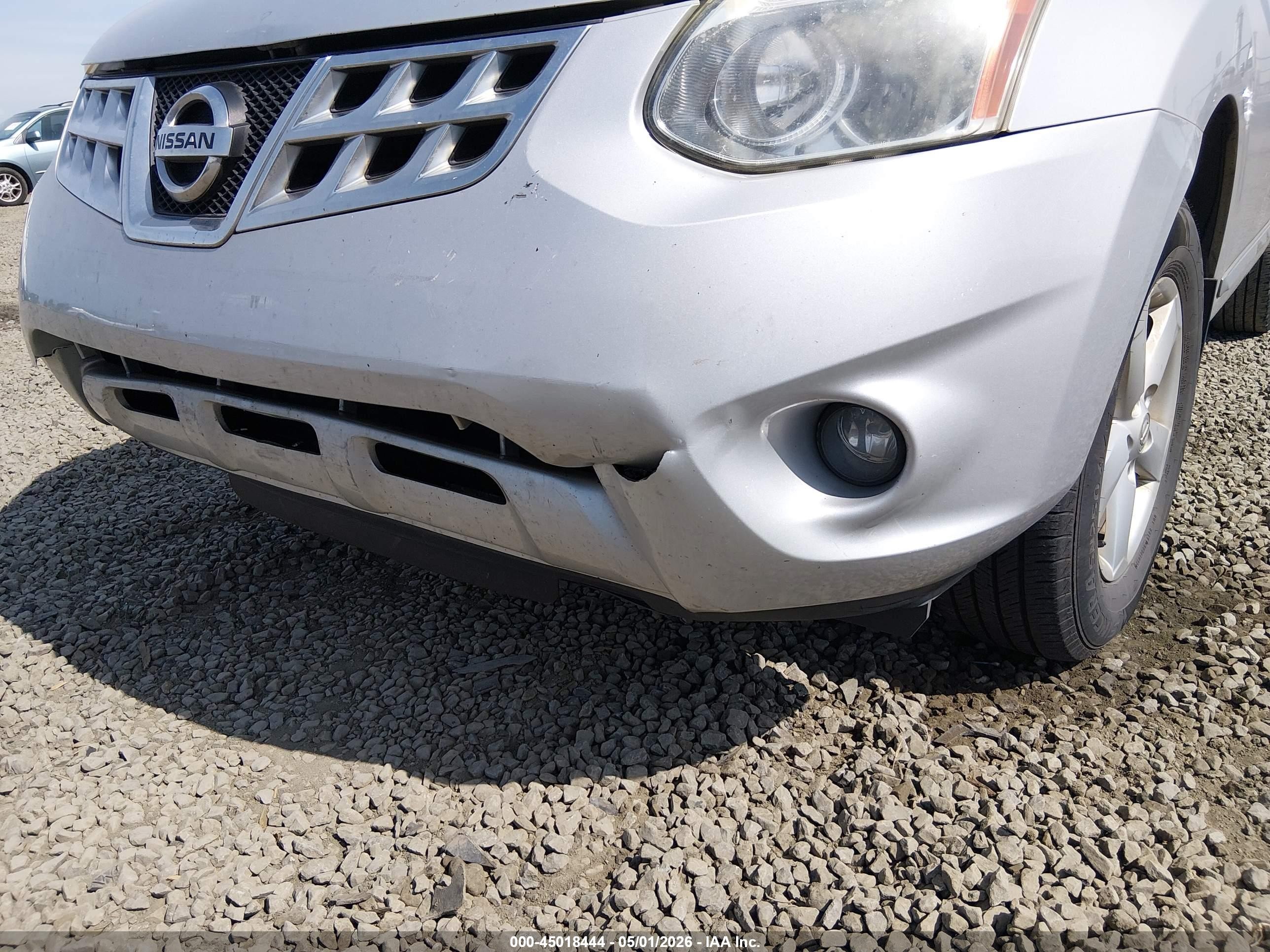 2013 Nissan Rogue S Silver vin: JN8AS5MV2DW132587