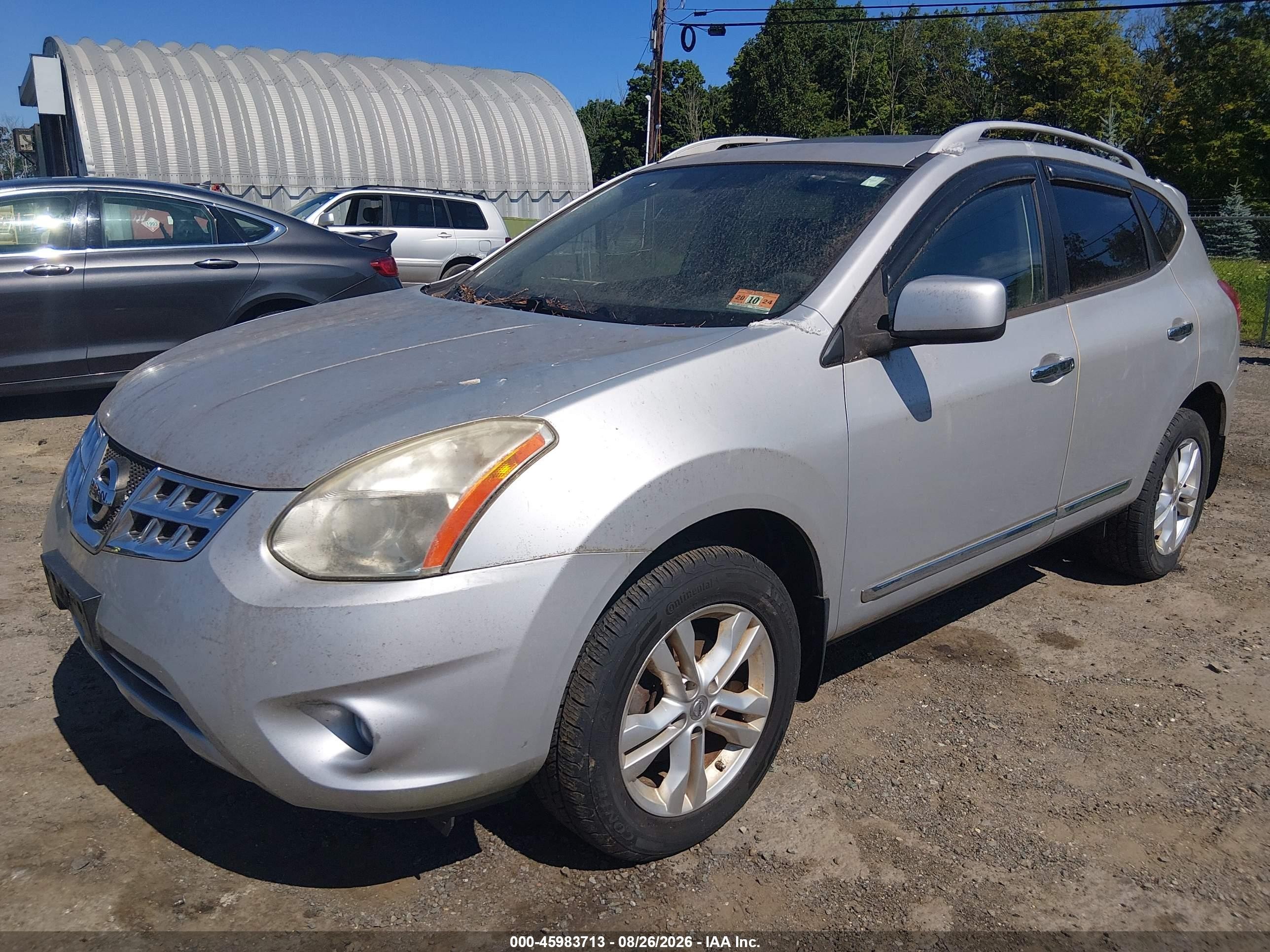 2013 Nissan Rogue Sv Серебряный vin: JN8AS5MV2DW134226