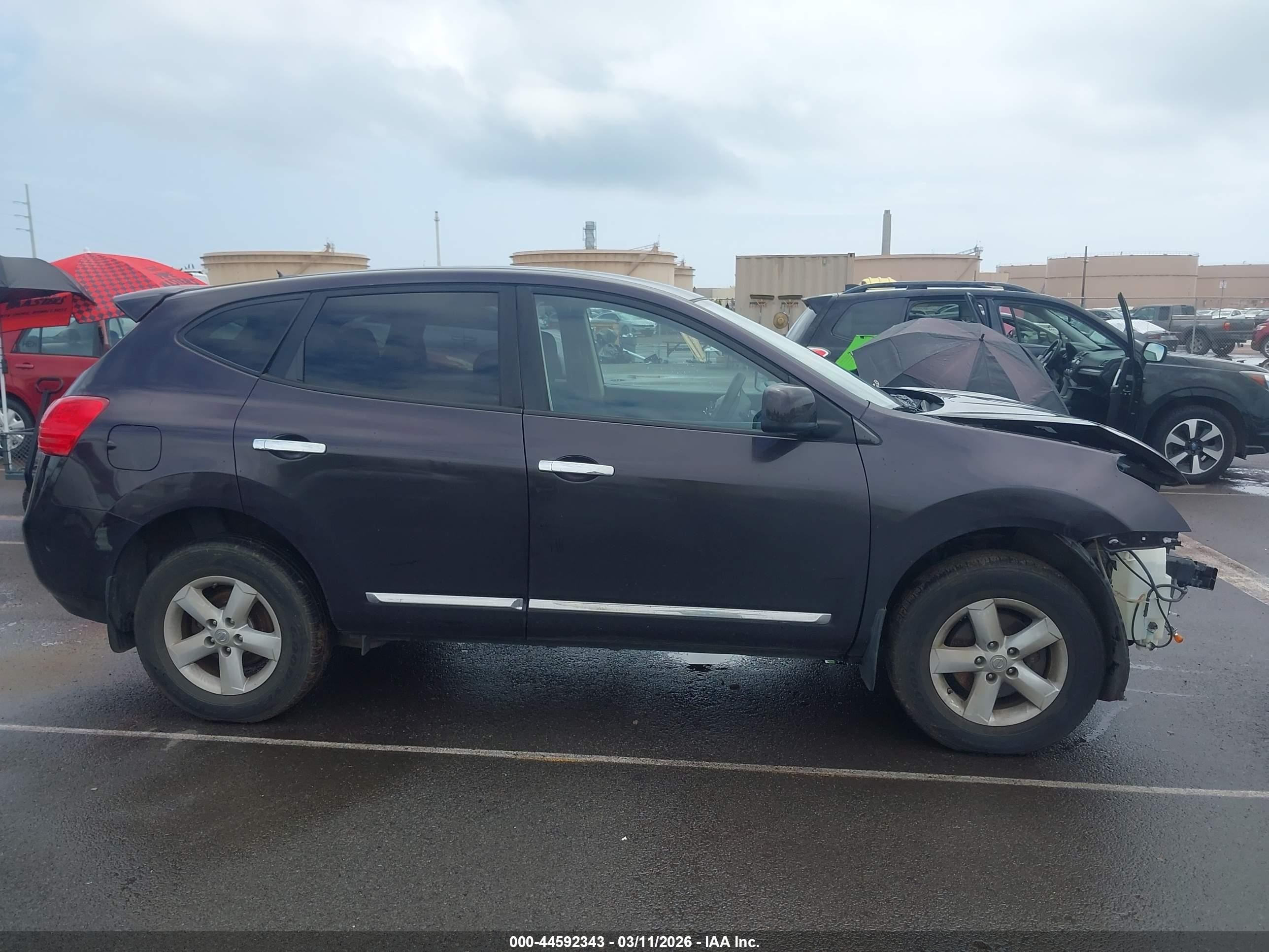 2013 Nissan Rogue S Purple vin: JN8AS5MV2DW135649