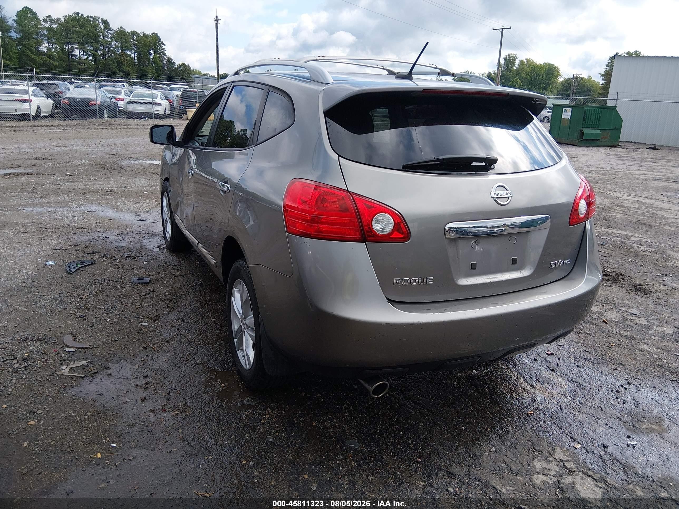 2013 Nissan Rogue Sv Серый vin: JN8AS5MV2DW136302