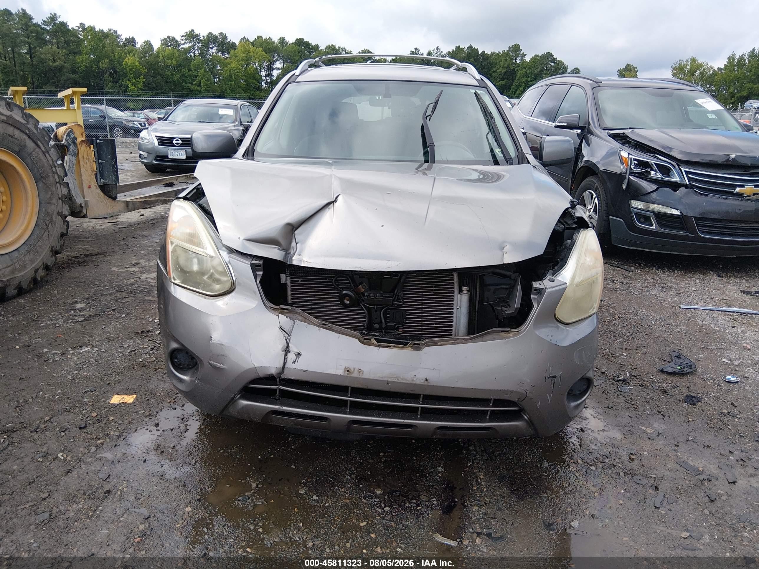 2013 Nissan Rogue Sv Серый vin: JN8AS5MV2DW136302