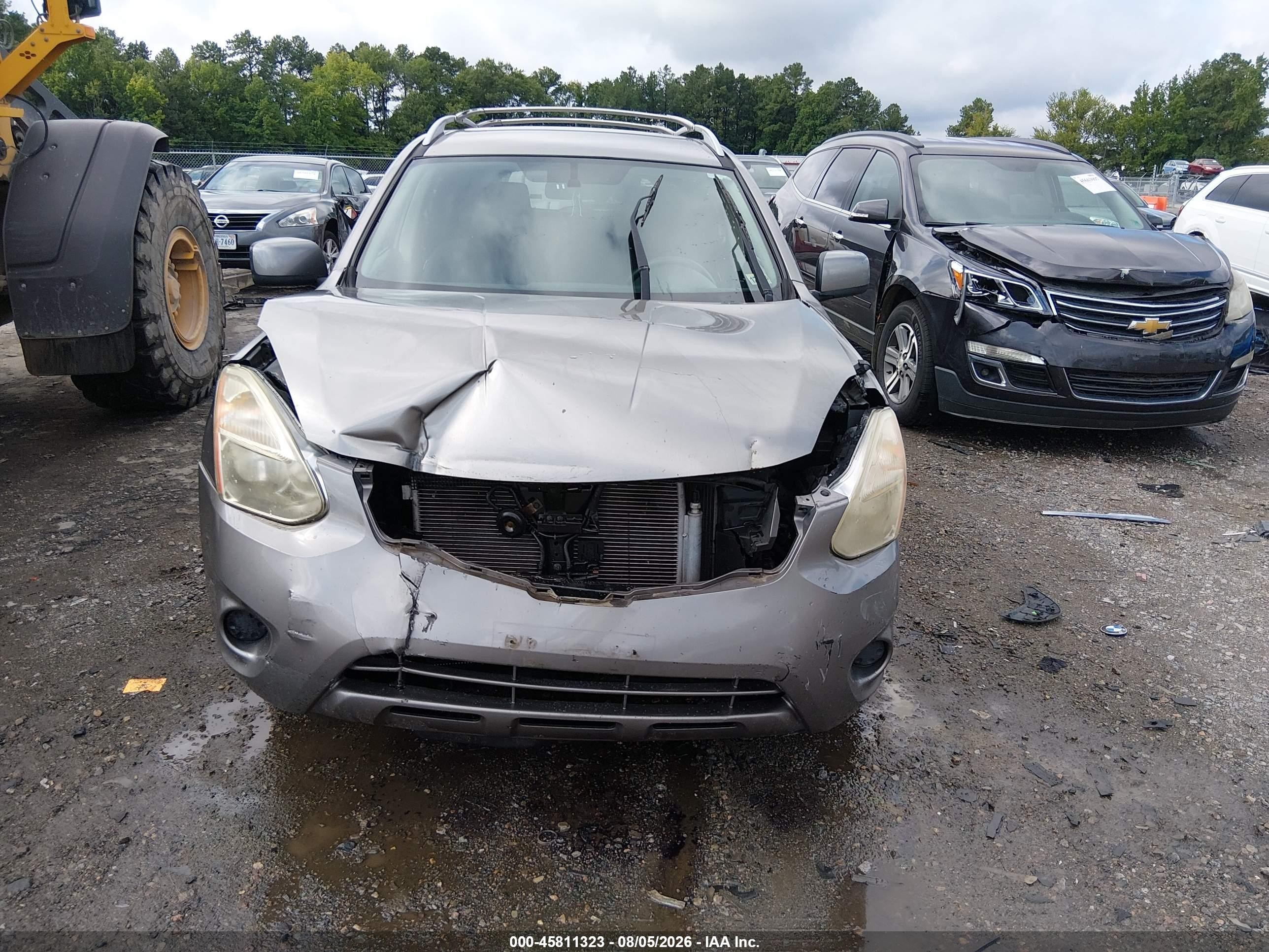 2013 Nissan Rogue Sv Серый vin: JN8AS5MV2DW136302