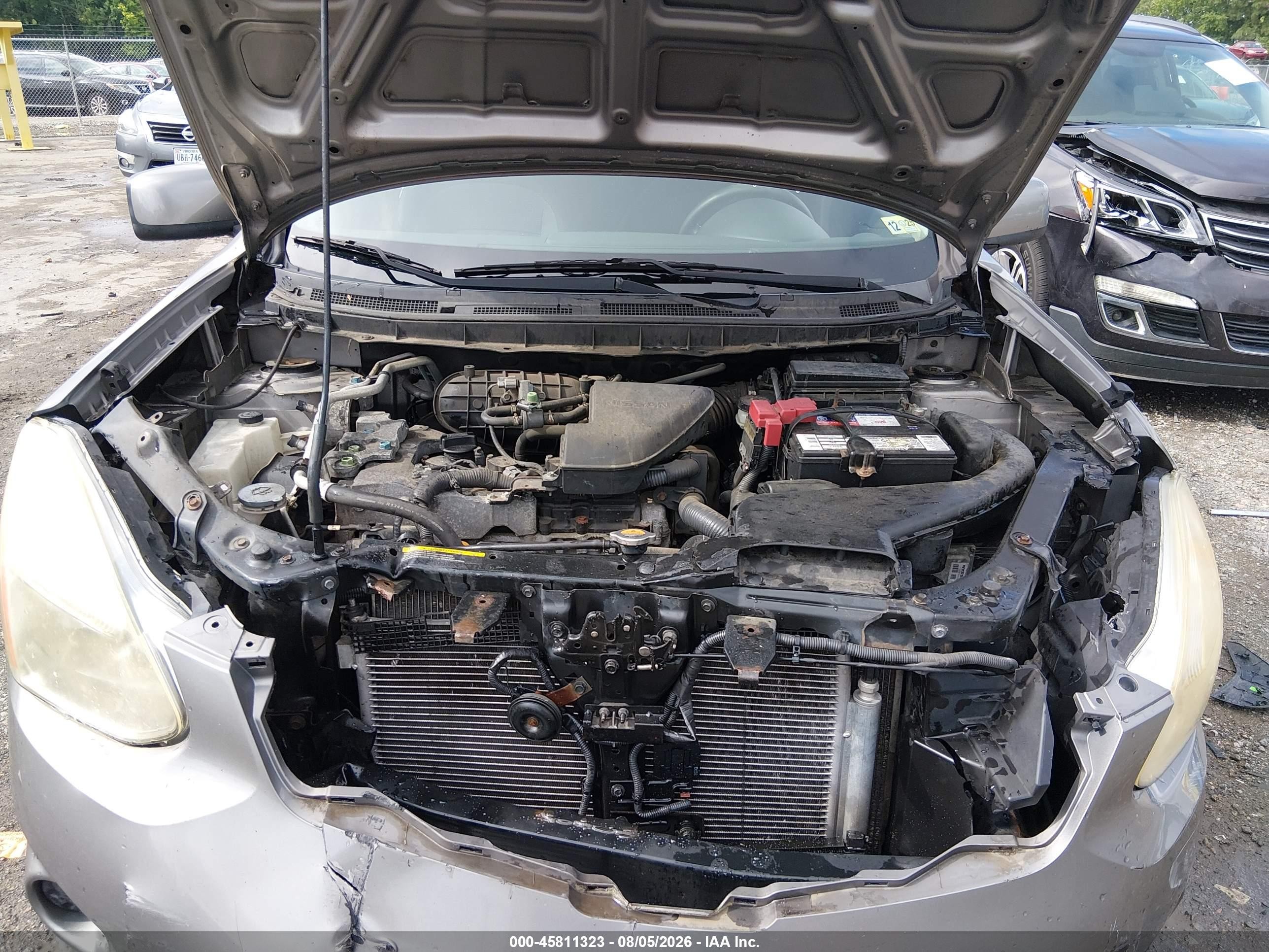 2013 Nissan Rogue Sv Серый vin: JN8AS5MV2DW136302