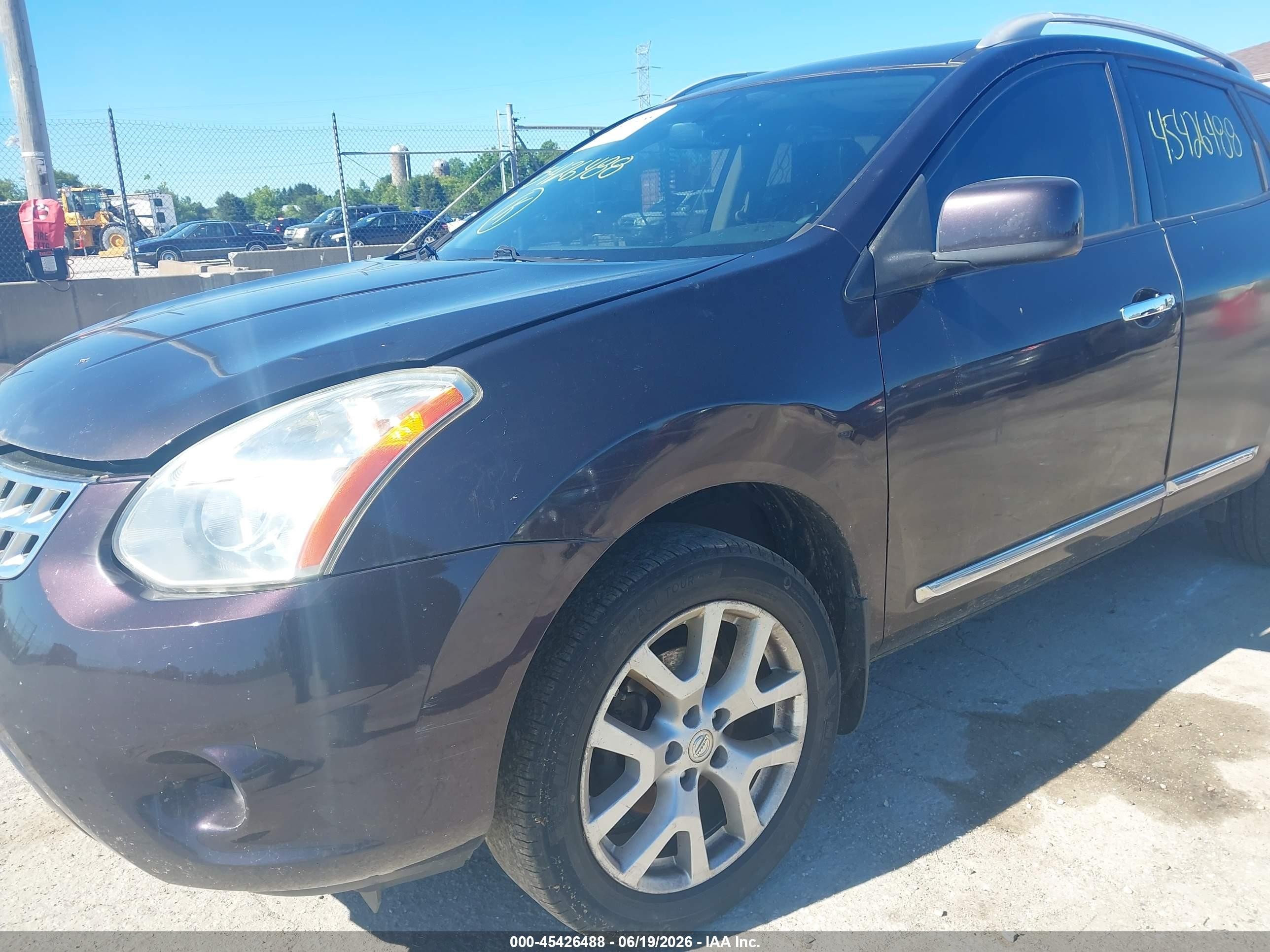 2013 Nissan Rogue Sv W/sl Pkg Black vin: JN8AS5MV2DW142794