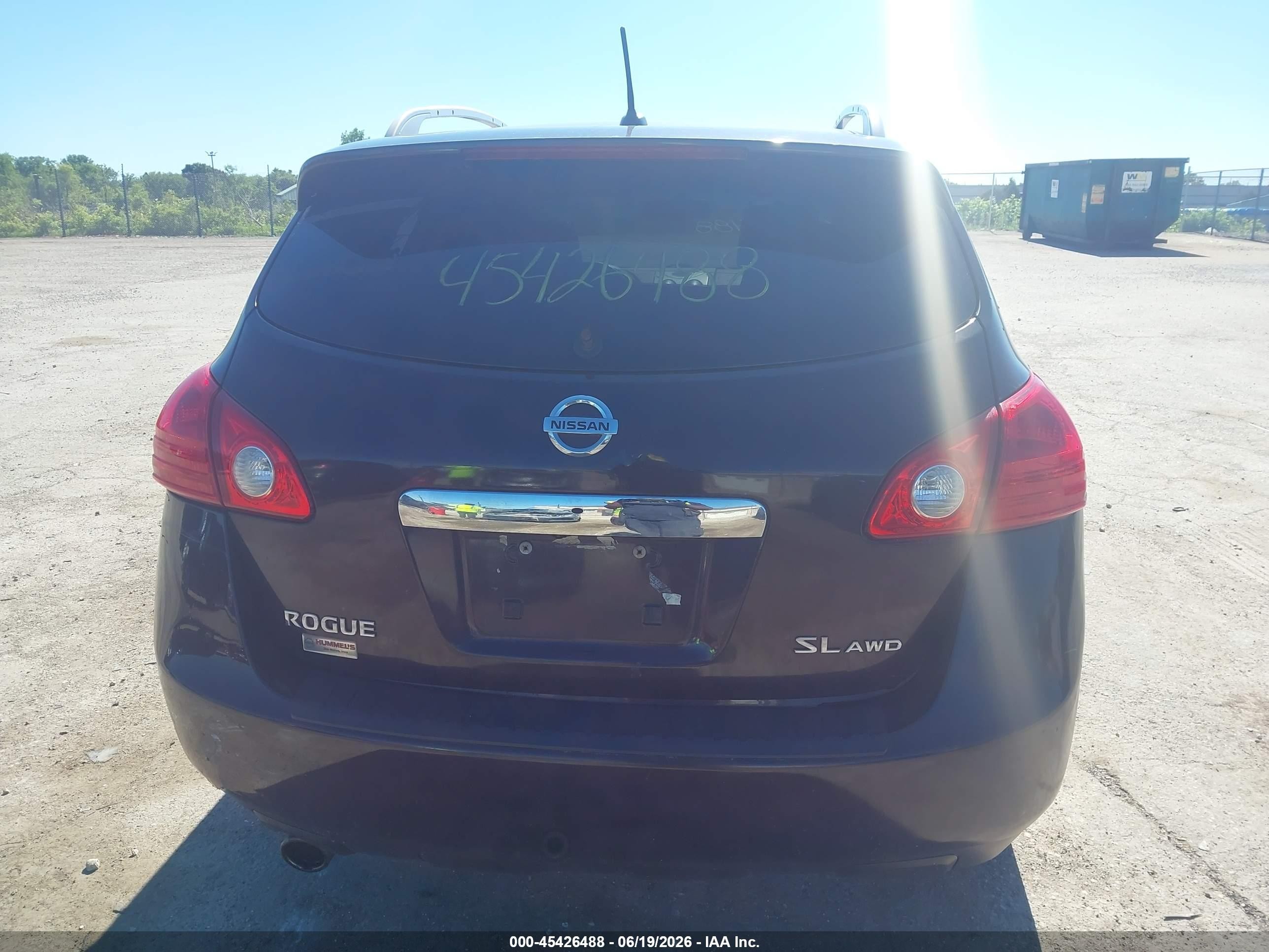2013 Nissan Rogue Sv W/sl Pkg Black vin: JN8AS5MV2DW142794