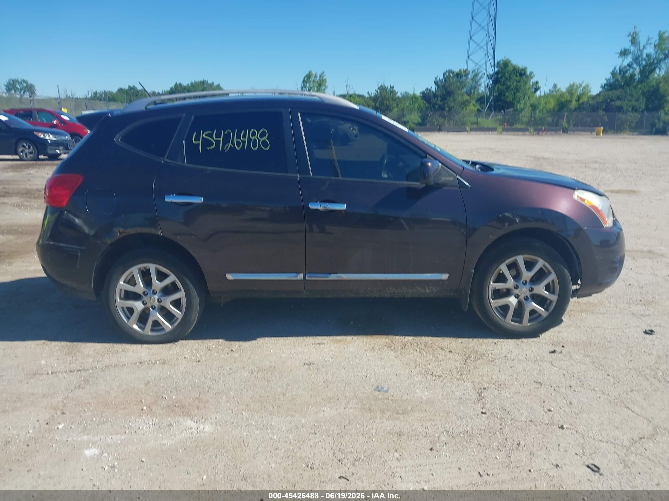 2013 Nissan Rogue Sv W/sl Pkg Black vin: JN8AS5MV2DW142794