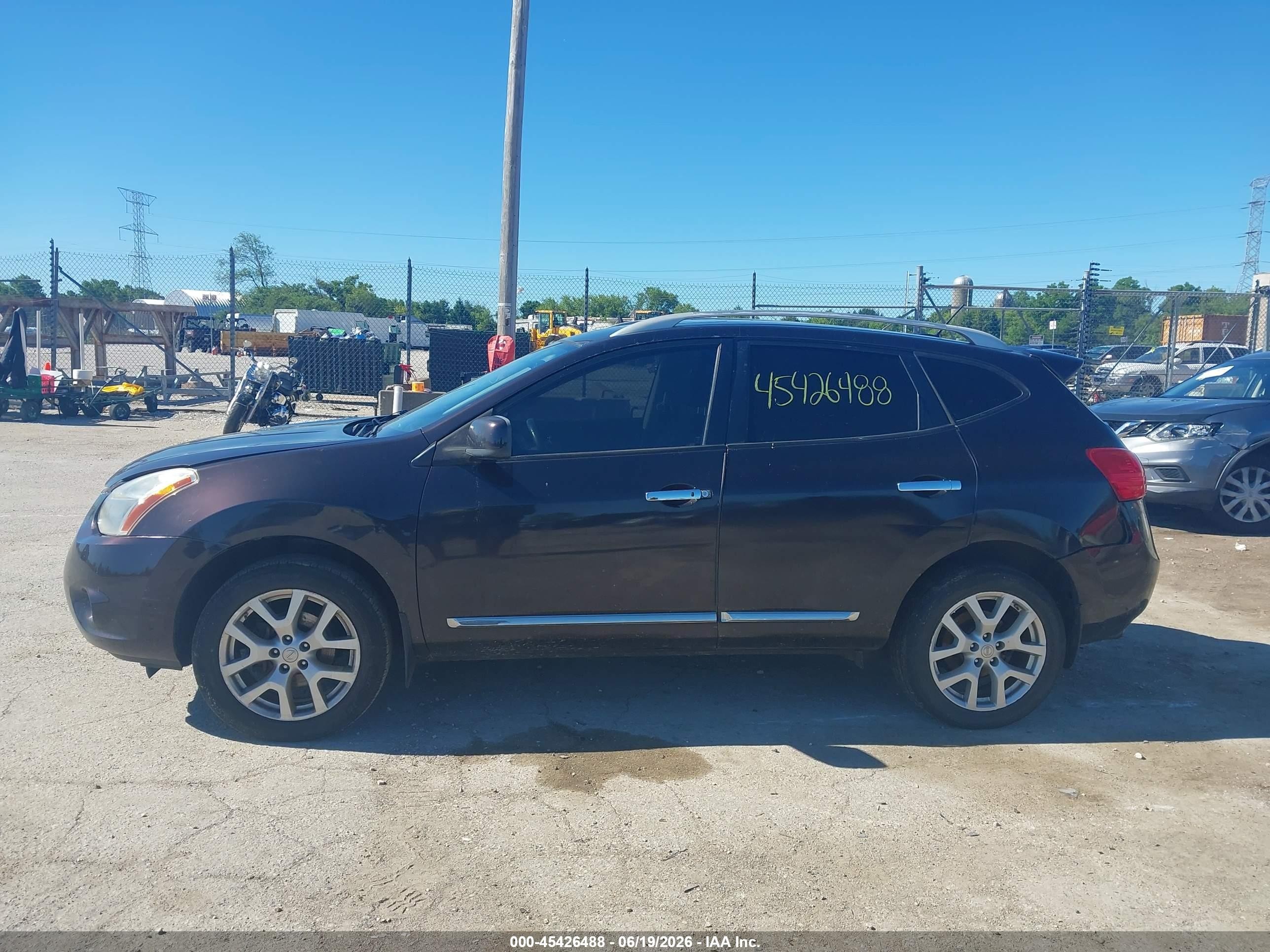 2013 Nissan Rogue Sv W/sl Pkg Black vin: JN8AS5MV2DW142794