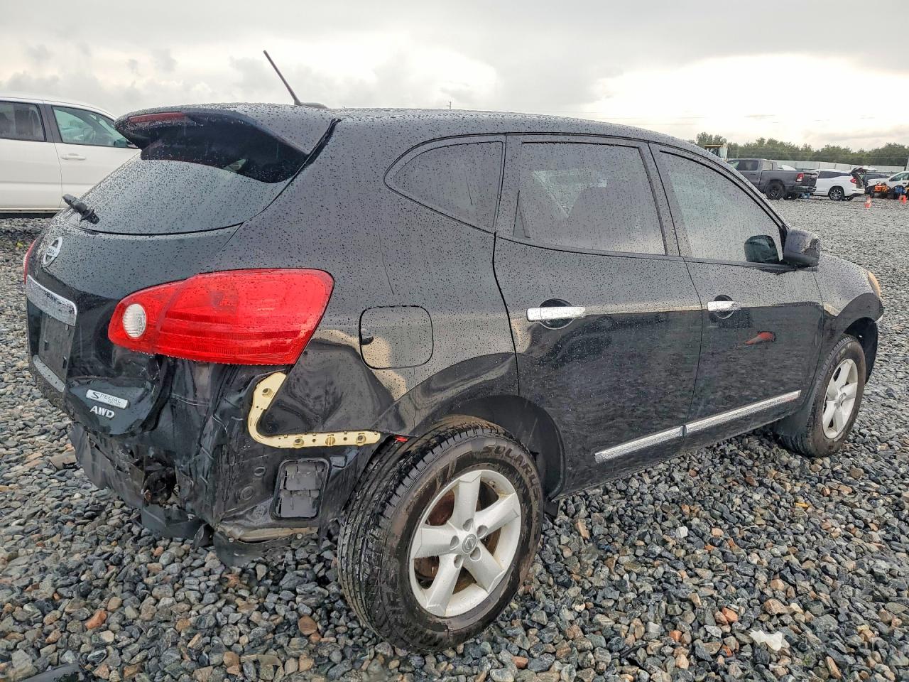 2013 Nissan Rogue S Black vin: JN8AS5MV2DW147249