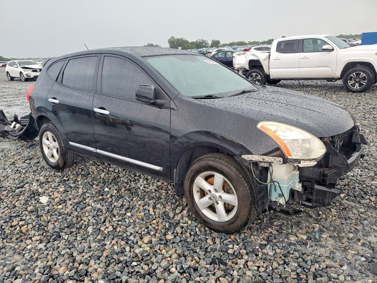 2013 Nissan Rogue S Black vin: JN8AS5MV2DW147249