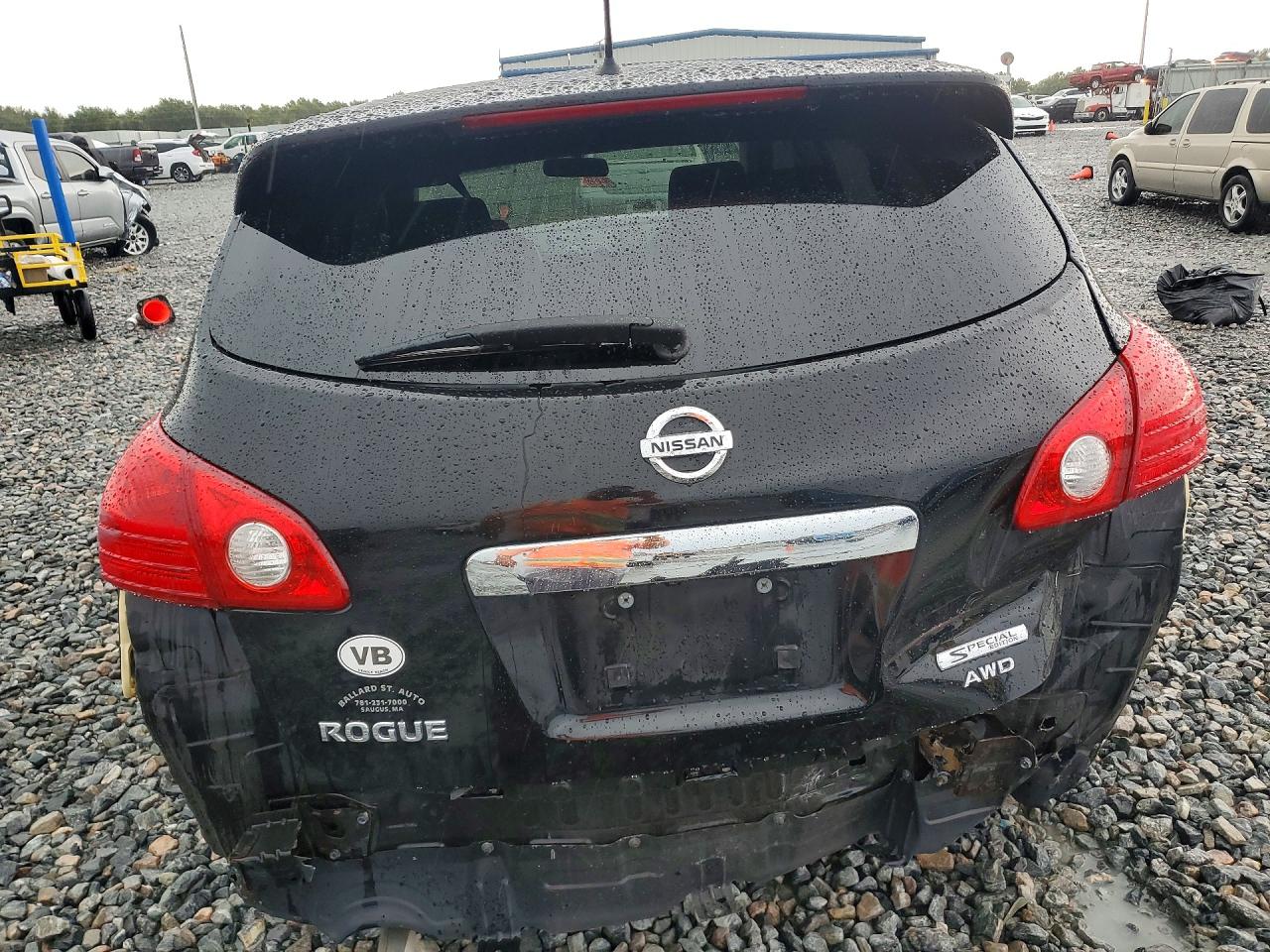 2013 Nissan Rogue S Black vin: JN8AS5MV2DW147249