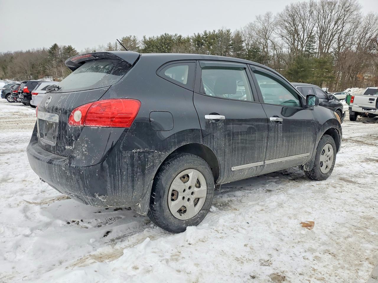 2013 Nissan Rogue S Черный vin: JN8AS5MV2DW151575