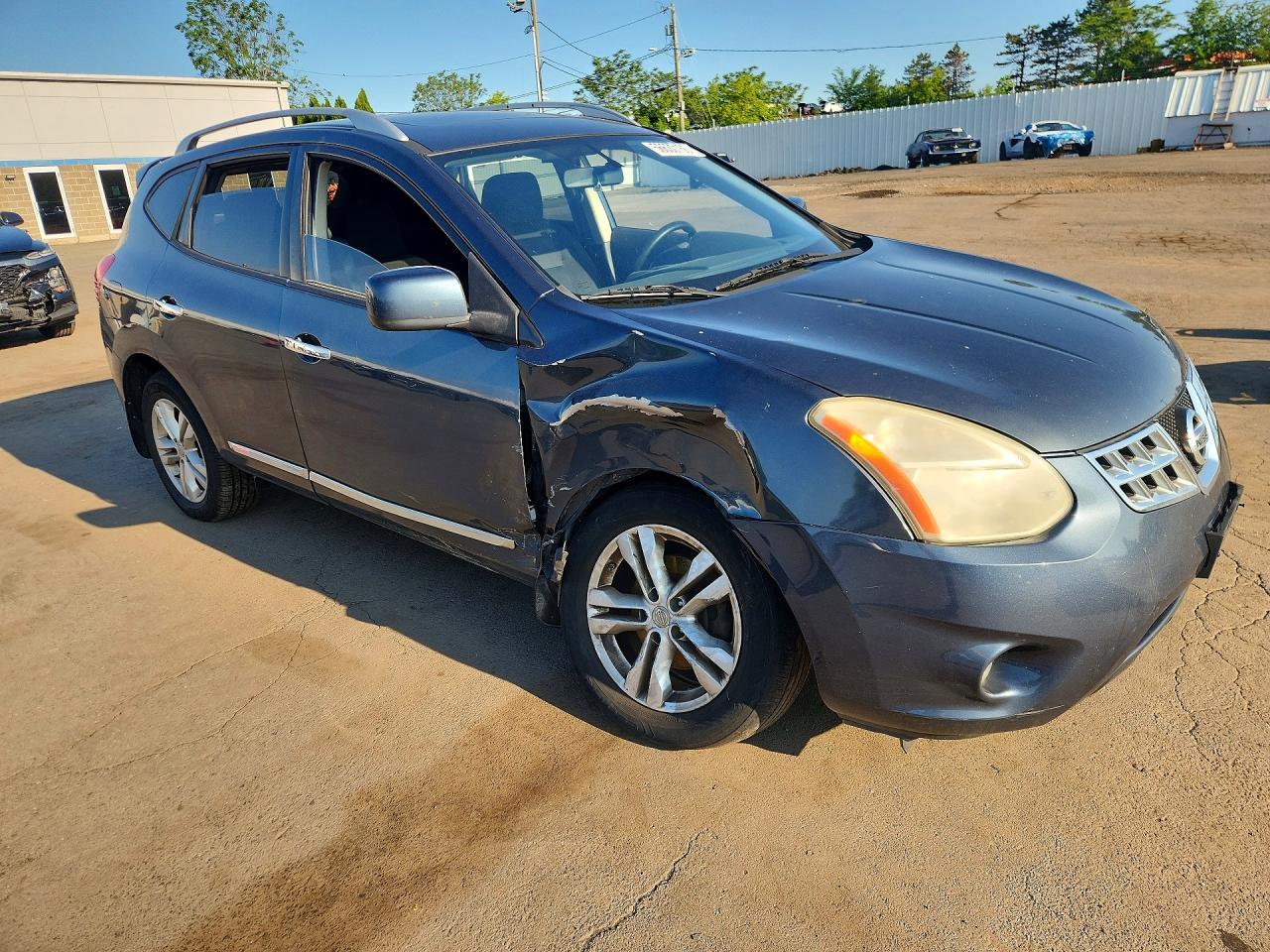 2013 Nissan Rogue S Синий vin: JN8AS5MV2DW602245
