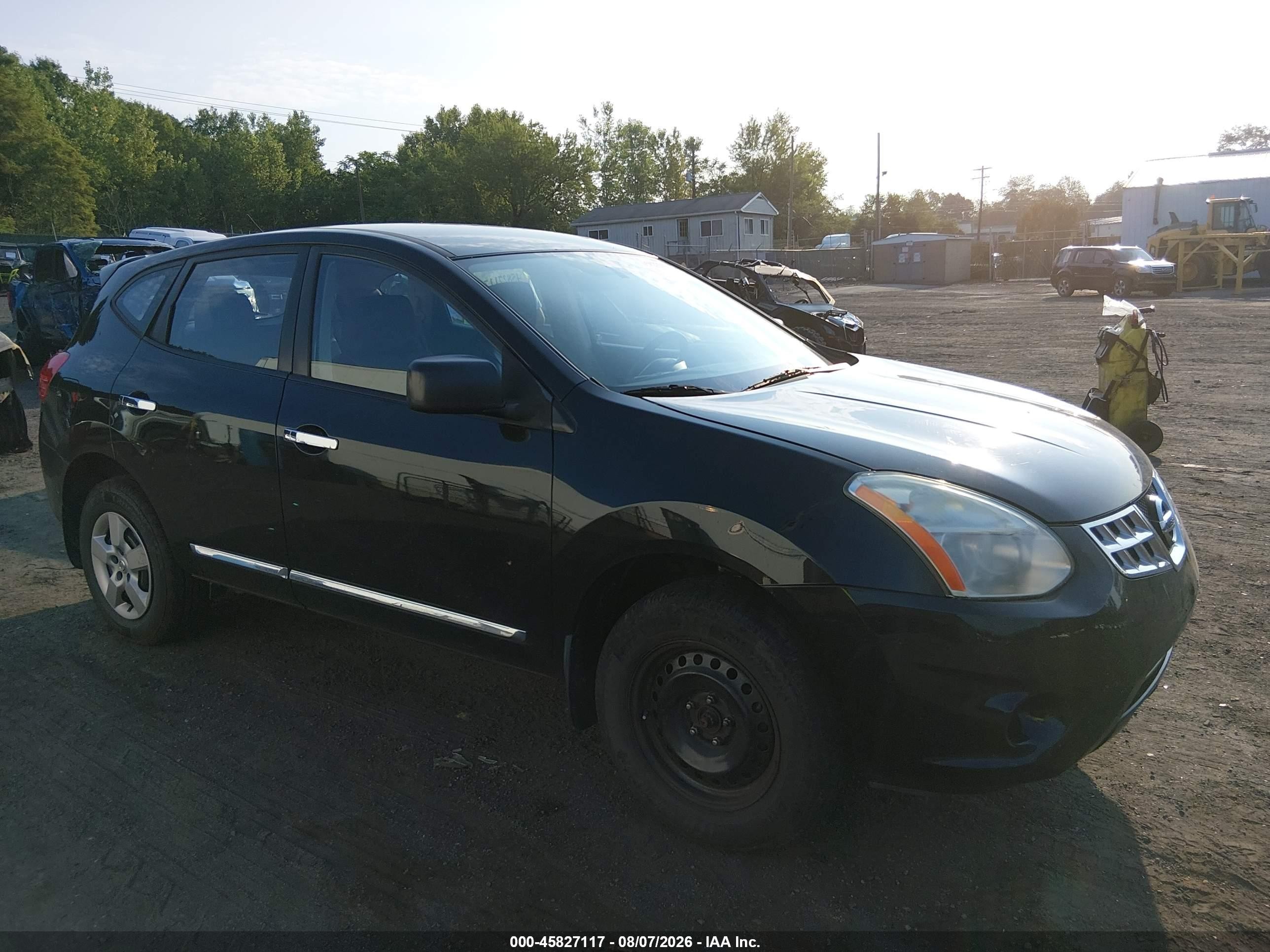 2013 Nissan Rogue S Black vin: JN8AS5MV2DW604402