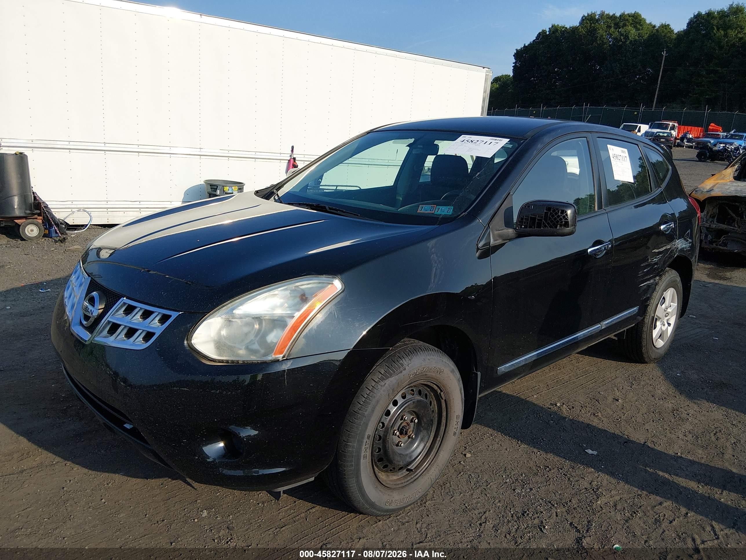 2013 Nissan Rogue S Black vin: JN8AS5MV2DW604402