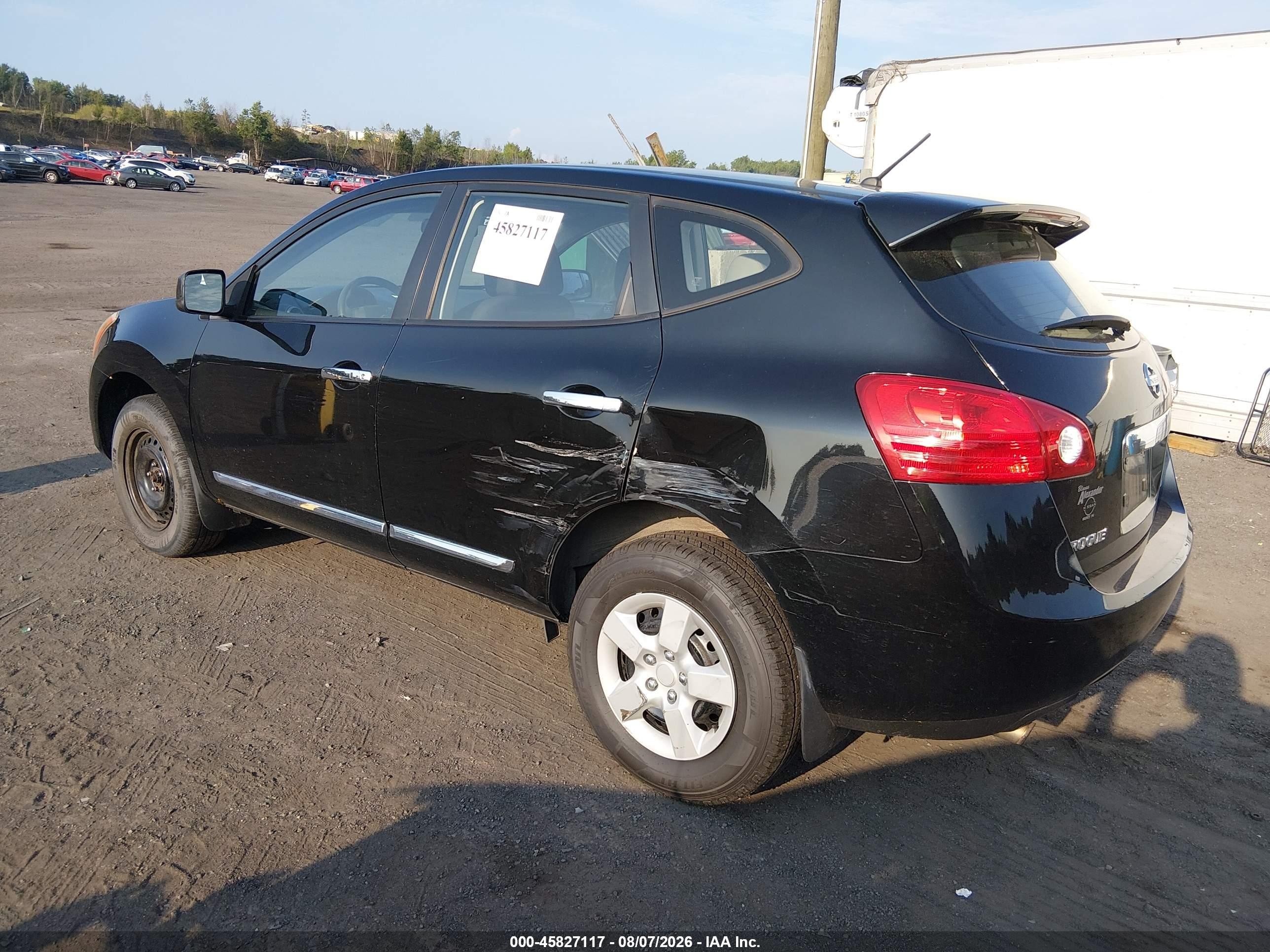 2013 Nissan Rogue S Black vin: JN8AS5MV2DW604402