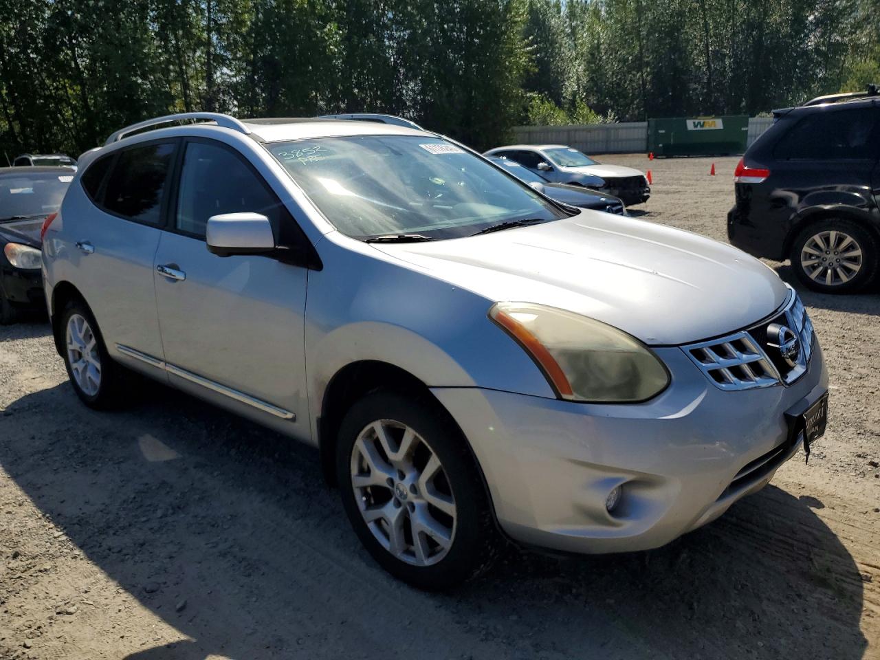2013 Nissan Rogue S Silver vin: JN8AS5MV2DW613004