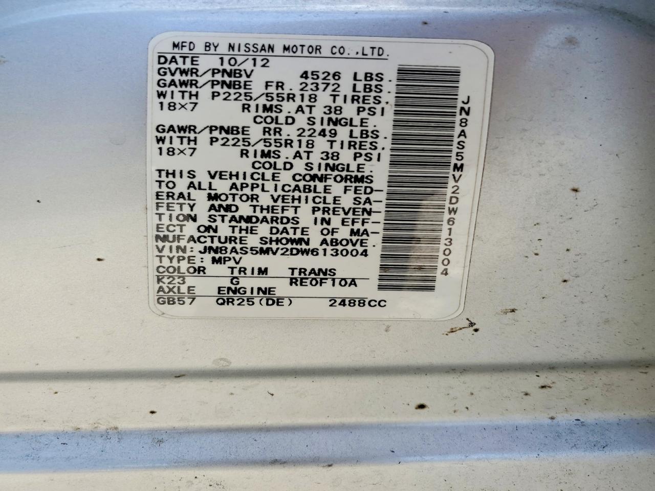 2013 Nissan Rogue S Silver vin: JN8AS5MV2DW613004