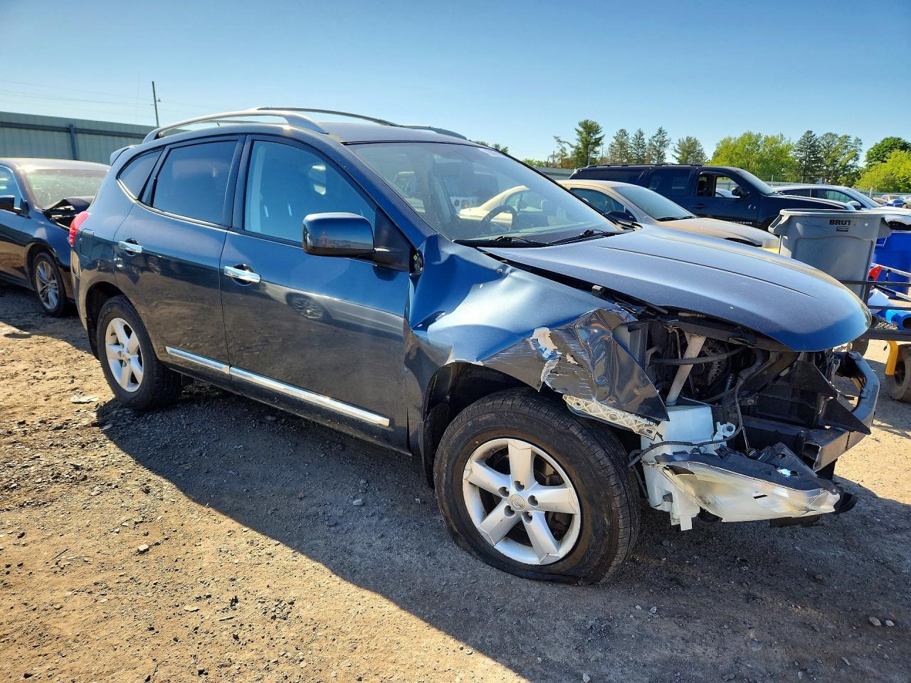 2013 Nissan Rogue S Blue vin: JN8AS5MV2DW613522