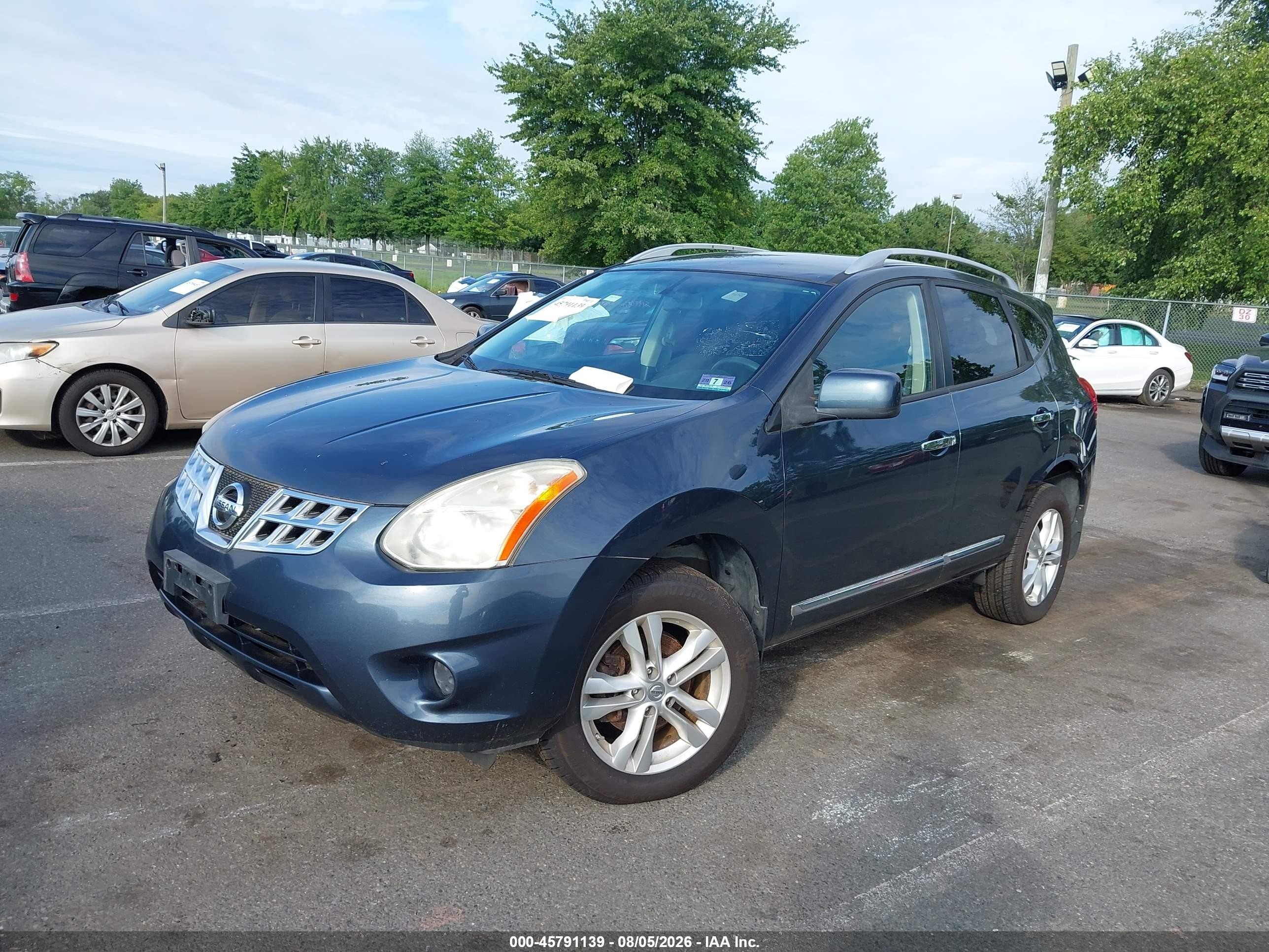 2013 Nissan Rogue Sv Blue vin: JN8AS5MV2DW615240