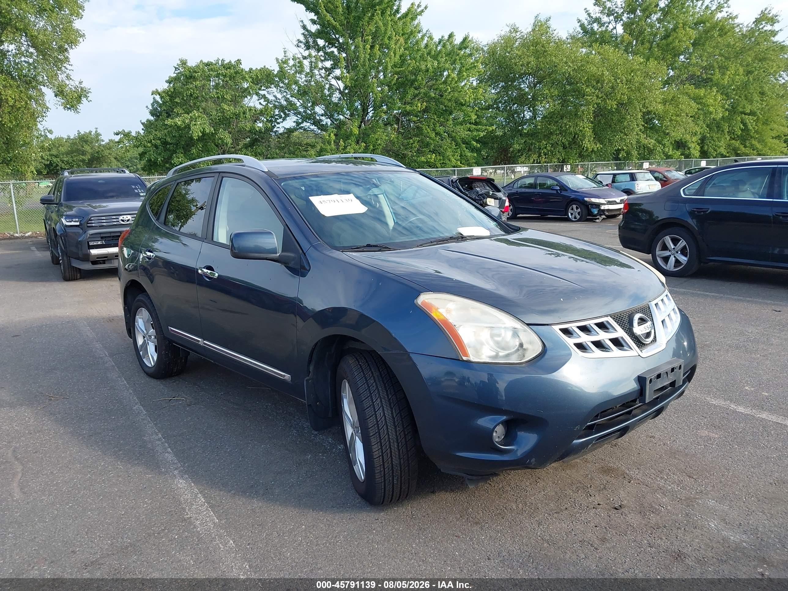 2013 Nissan Rogue Sv Синий vin: JN8AS5MV2DW615240