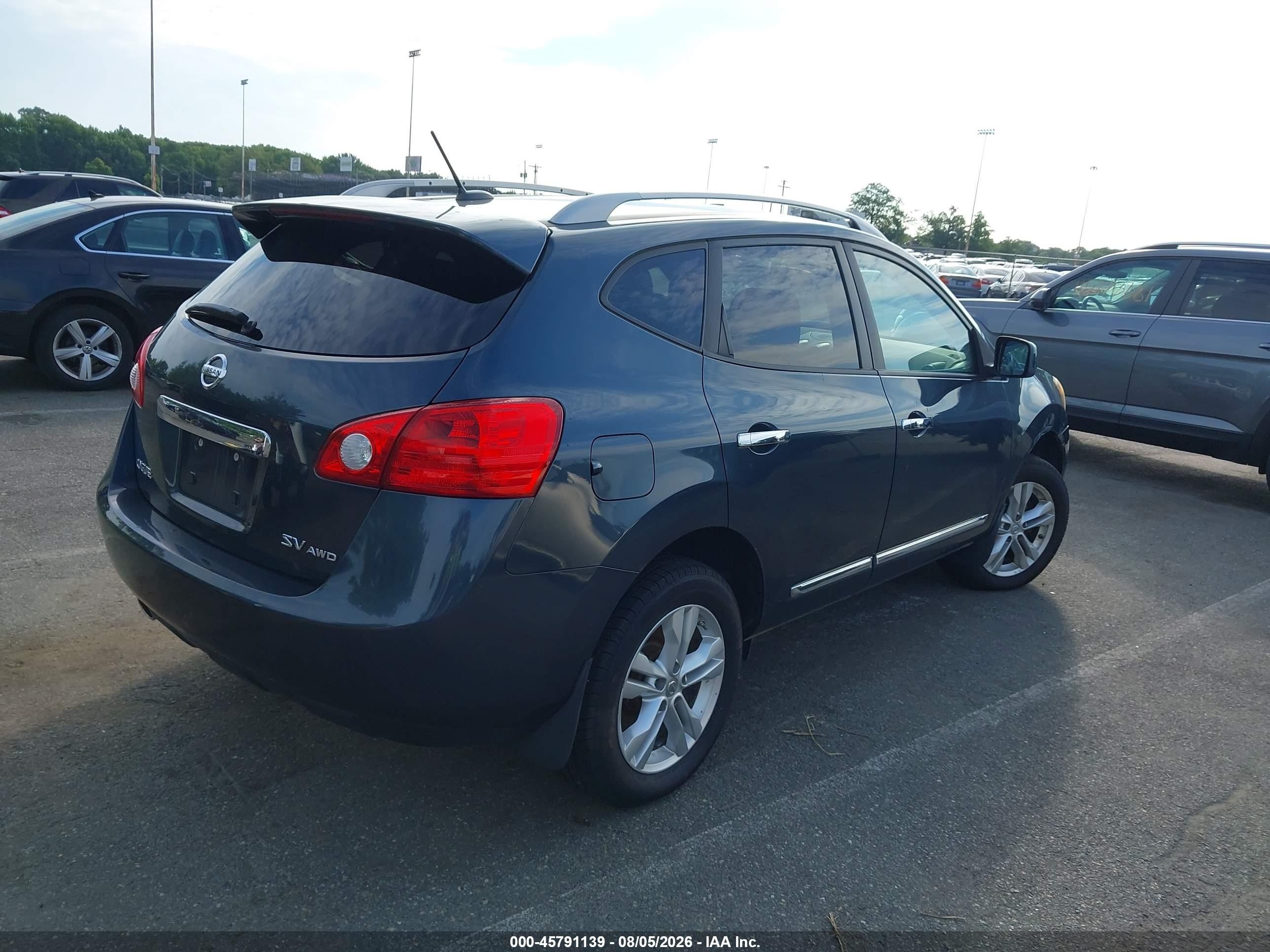 2013 Nissan Rogue Sv Blue vin: JN8AS5MV2DW615240