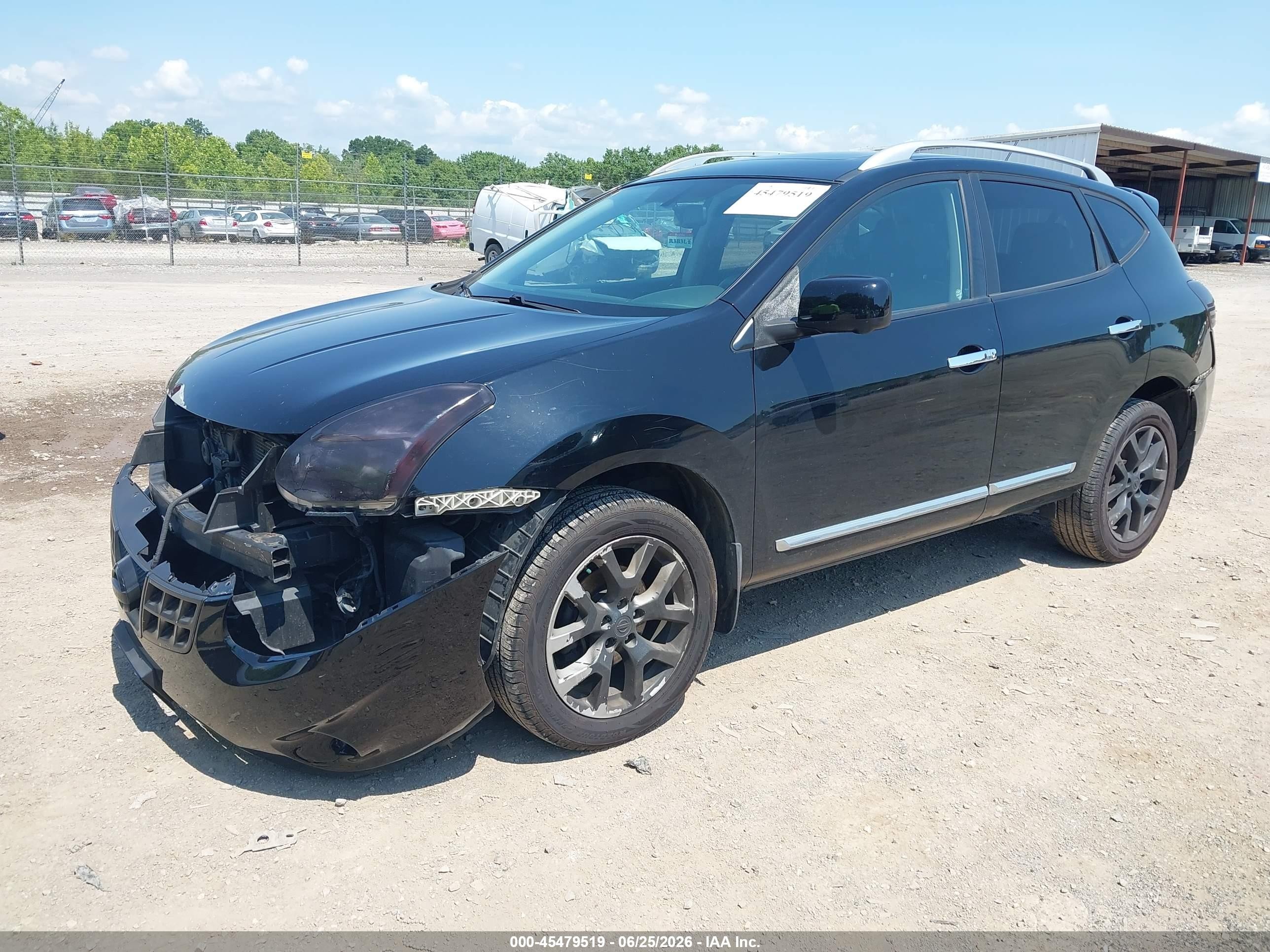 2013 Nissan Rogue Sv W/sl Pkg Черный vin: JN8AS5MV2DW616176