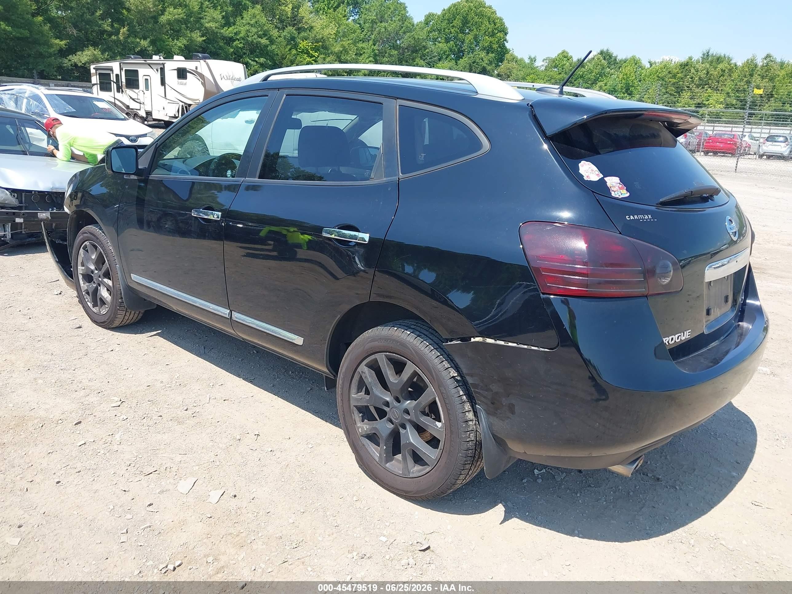 2013 Nissan Rogue Sv W/sl Pkg Черный vin: JN8AS5MV2DW616176