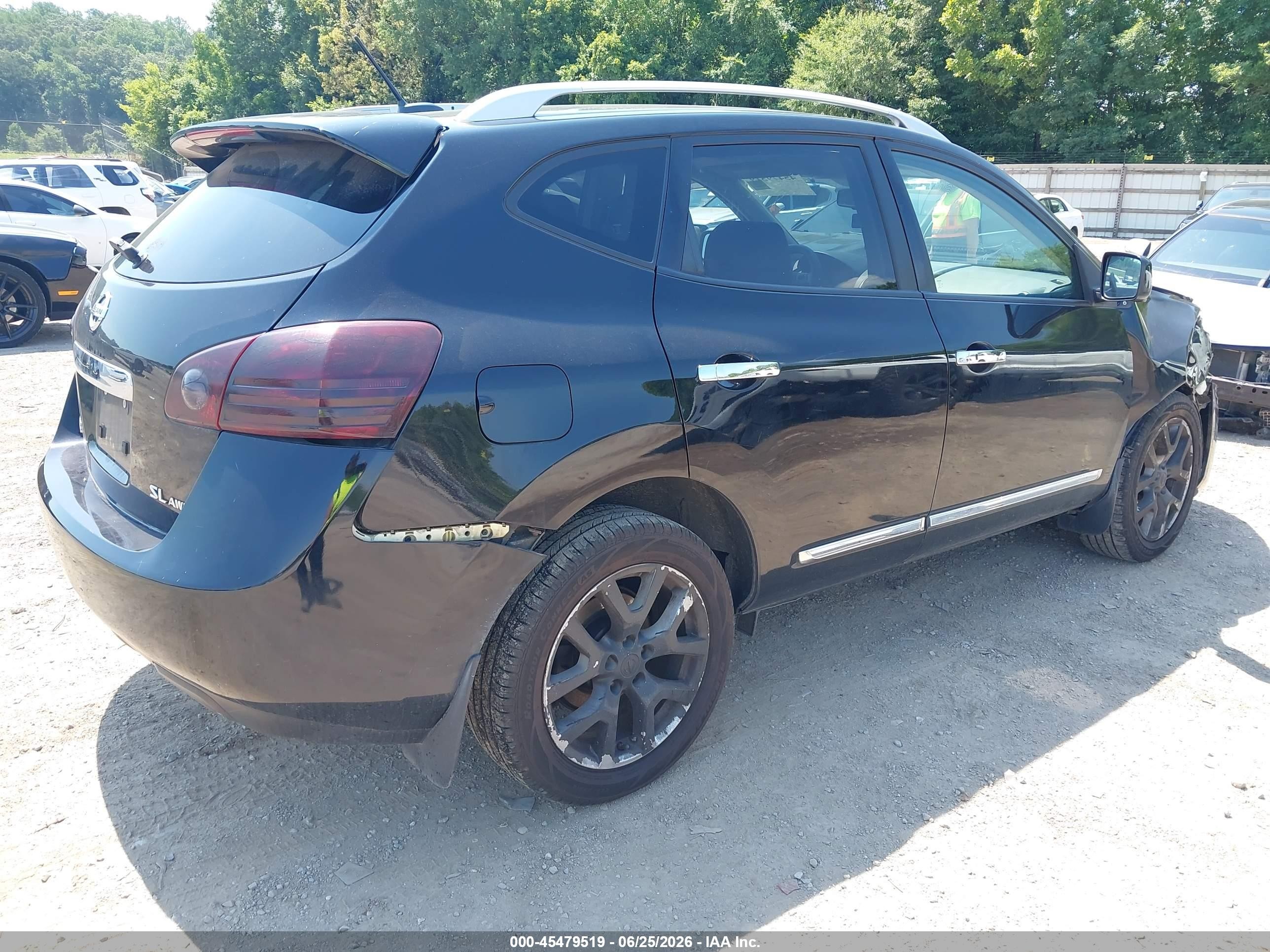 2013 Nissan Rogue Sv W/sl Pkg Черный vin: JN8AS5MV2DW616176