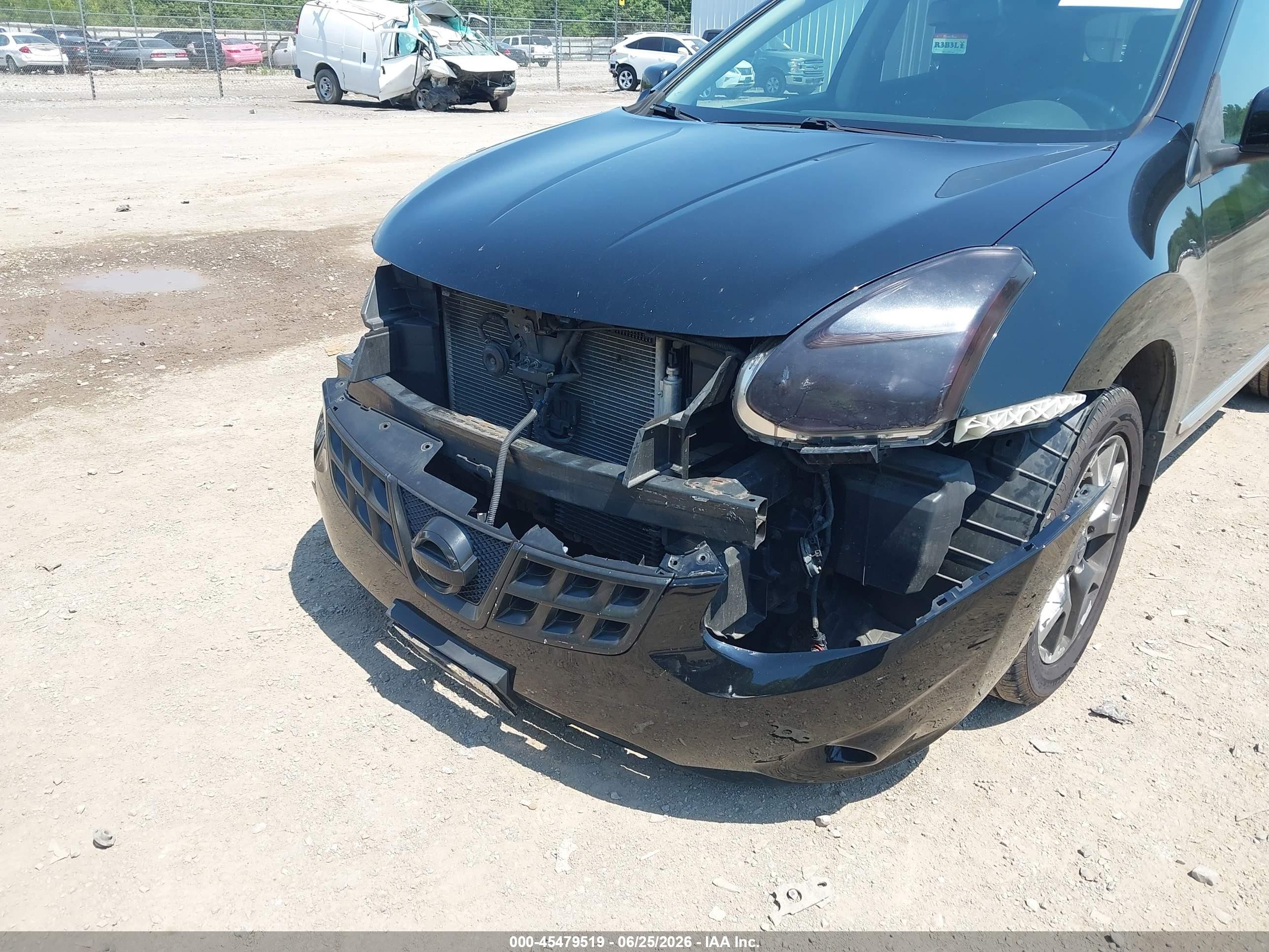 2013 Nissan Rogue Sv W/sl Pkg Черный vin: JN8AS5MV2DW616176
