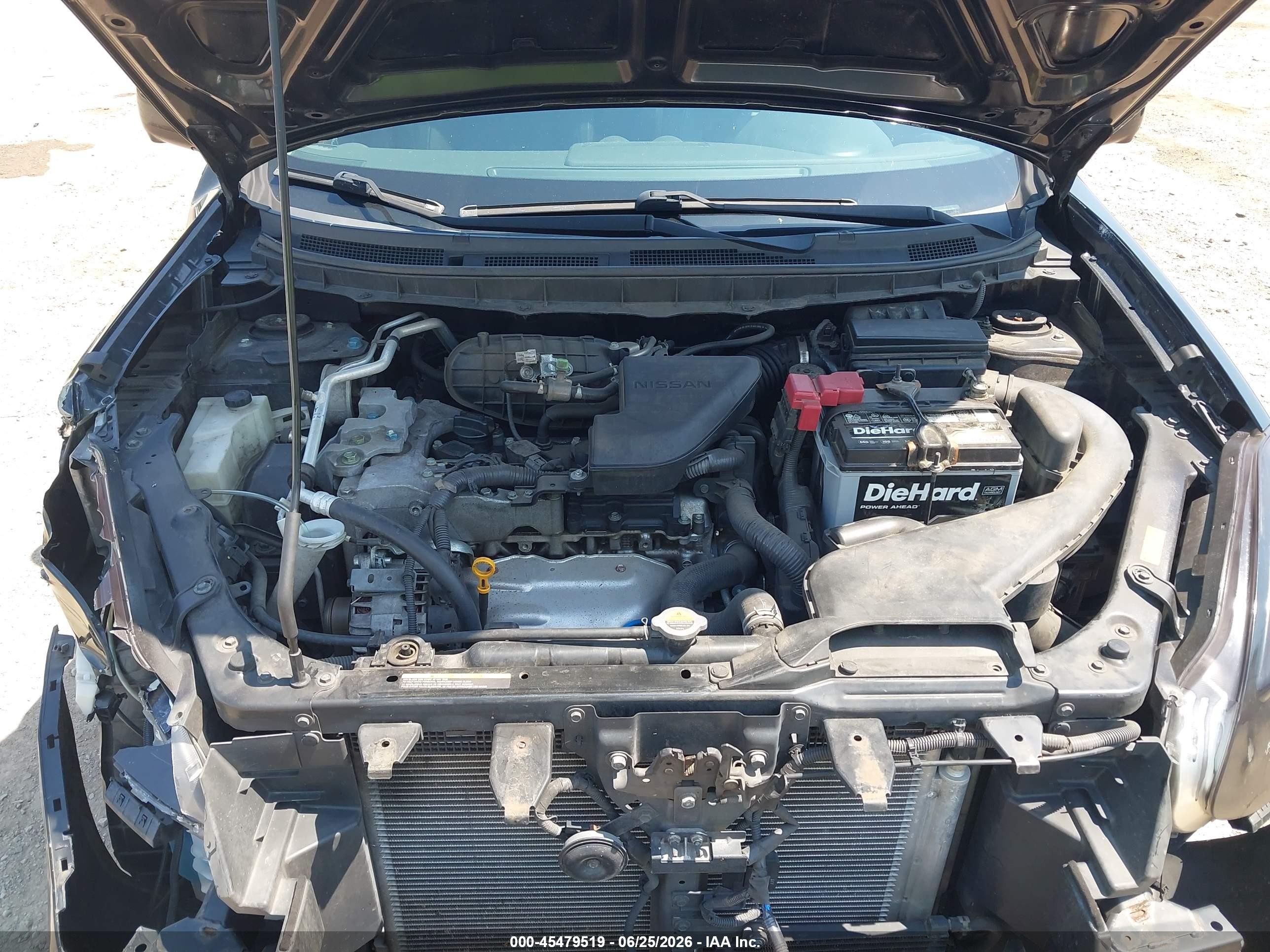 2013 Nissan Rogue Sv W/sl Pkg Черный vin: JN8AS5MV2DW616176