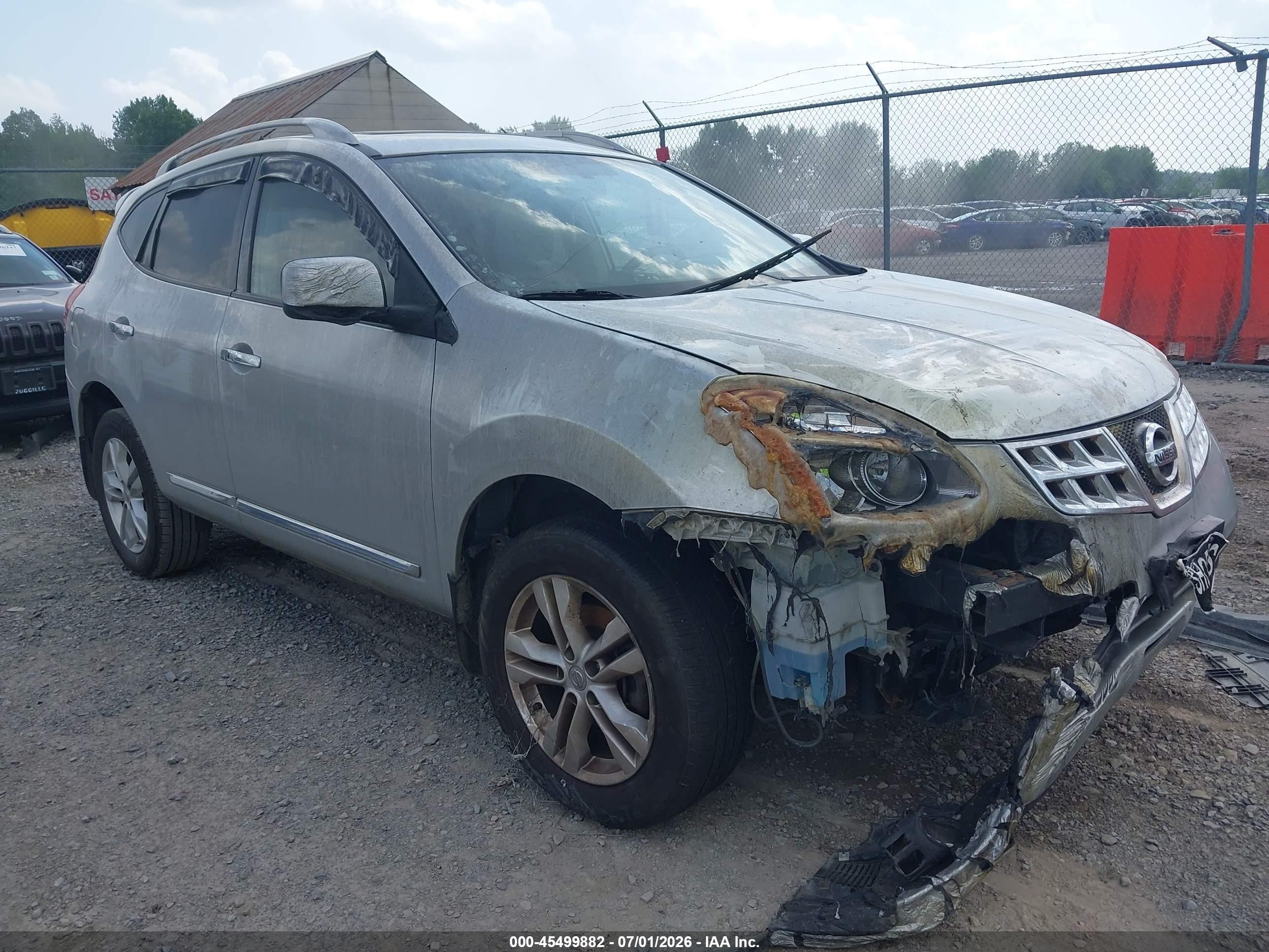 2013 Nissan Rogue Sv Silver vin: JN8AS5MV2DW616887