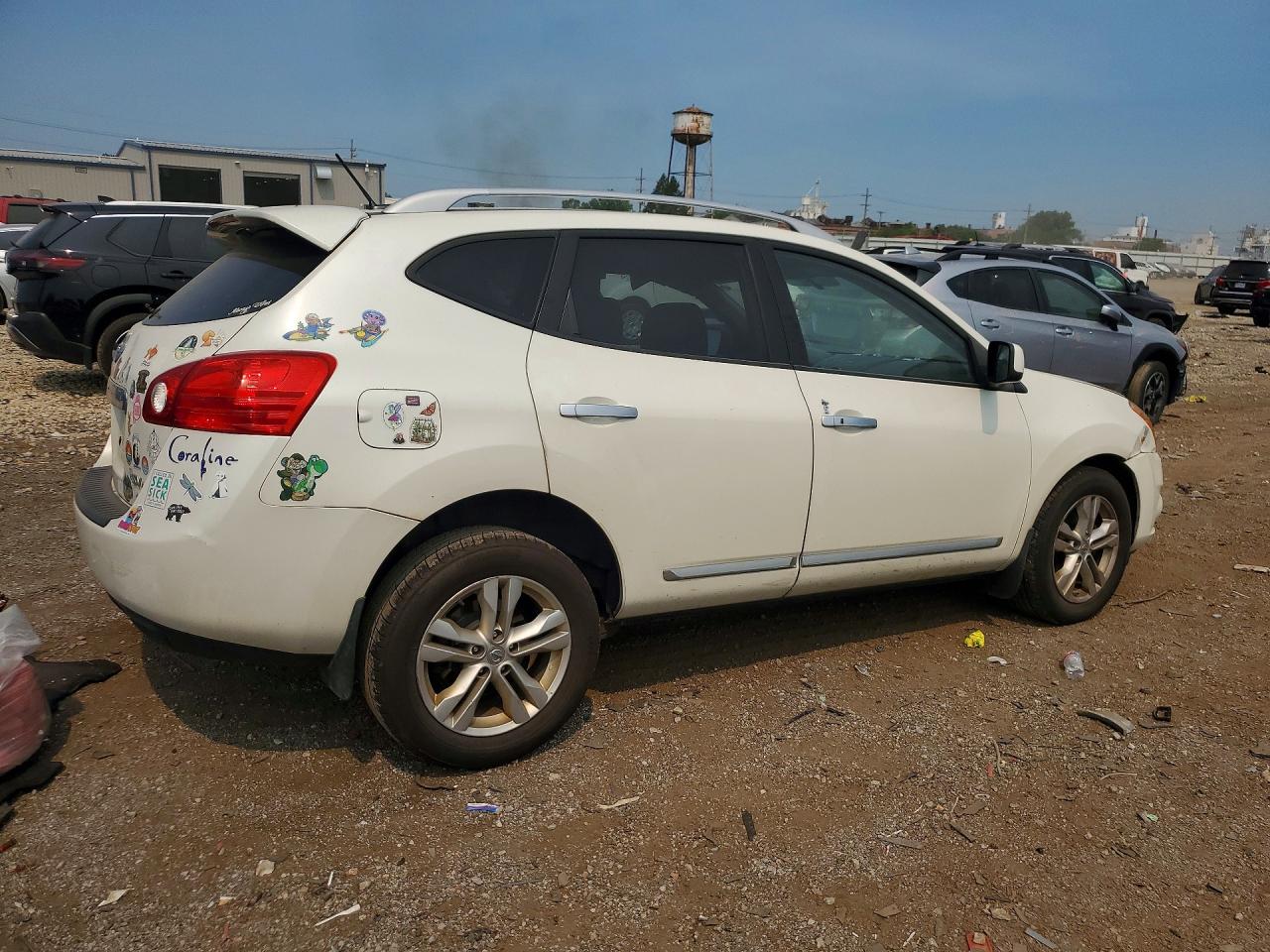 2013 Nissan Rogue S White vin: JN8AS5MV2DW621006