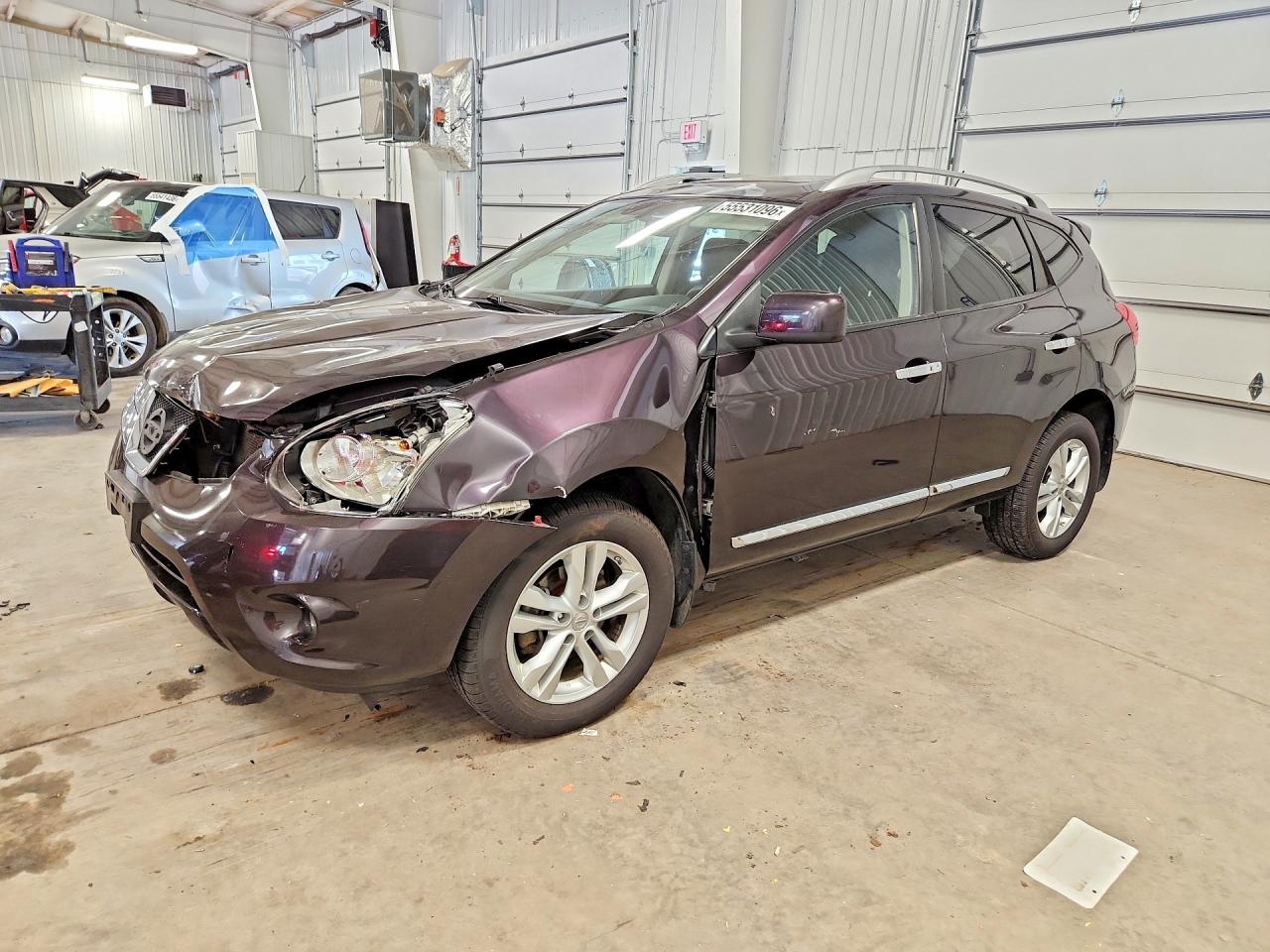 2013 Nissan Rogue S Purple vin: JN8AS5MV2DW626254
