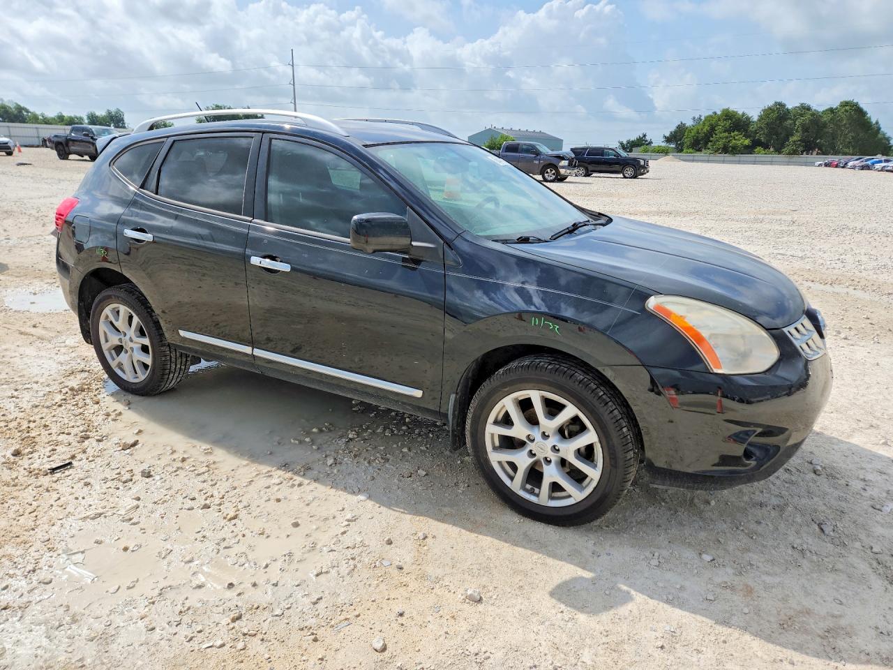 2013 Nissan Rogue S Black vin: JN8AS5MV2DW638324