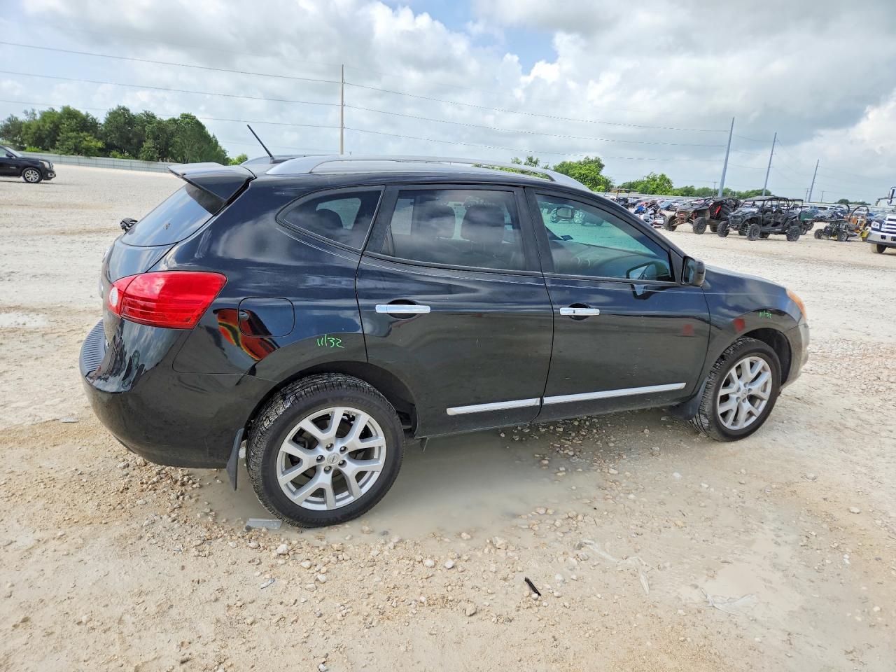2013 Nissan Rogue S Black vin: JN8AS5MV2DW638324