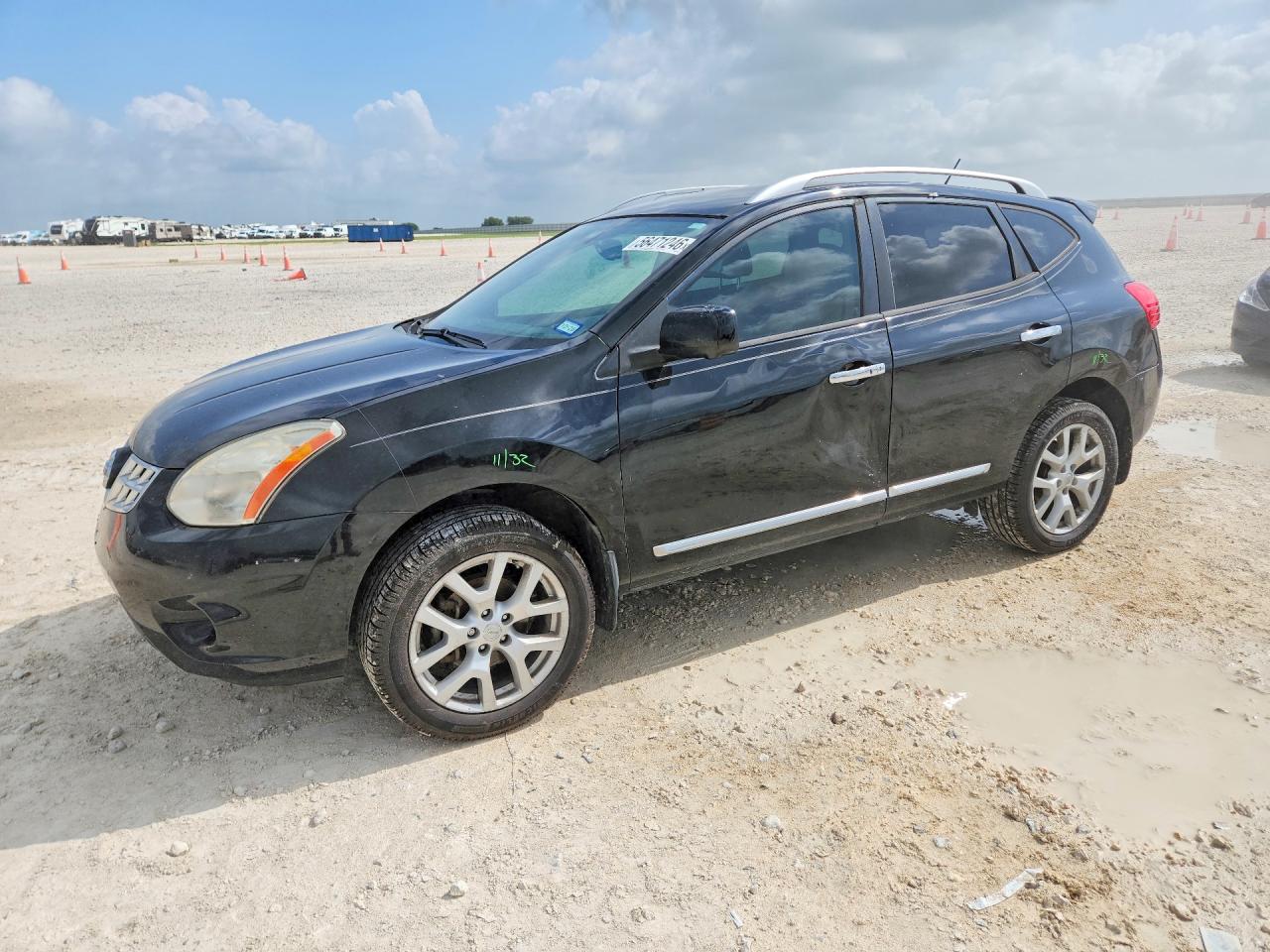 2013 Nissan Rogue S Black vin: JN8AS5MV2DW638324