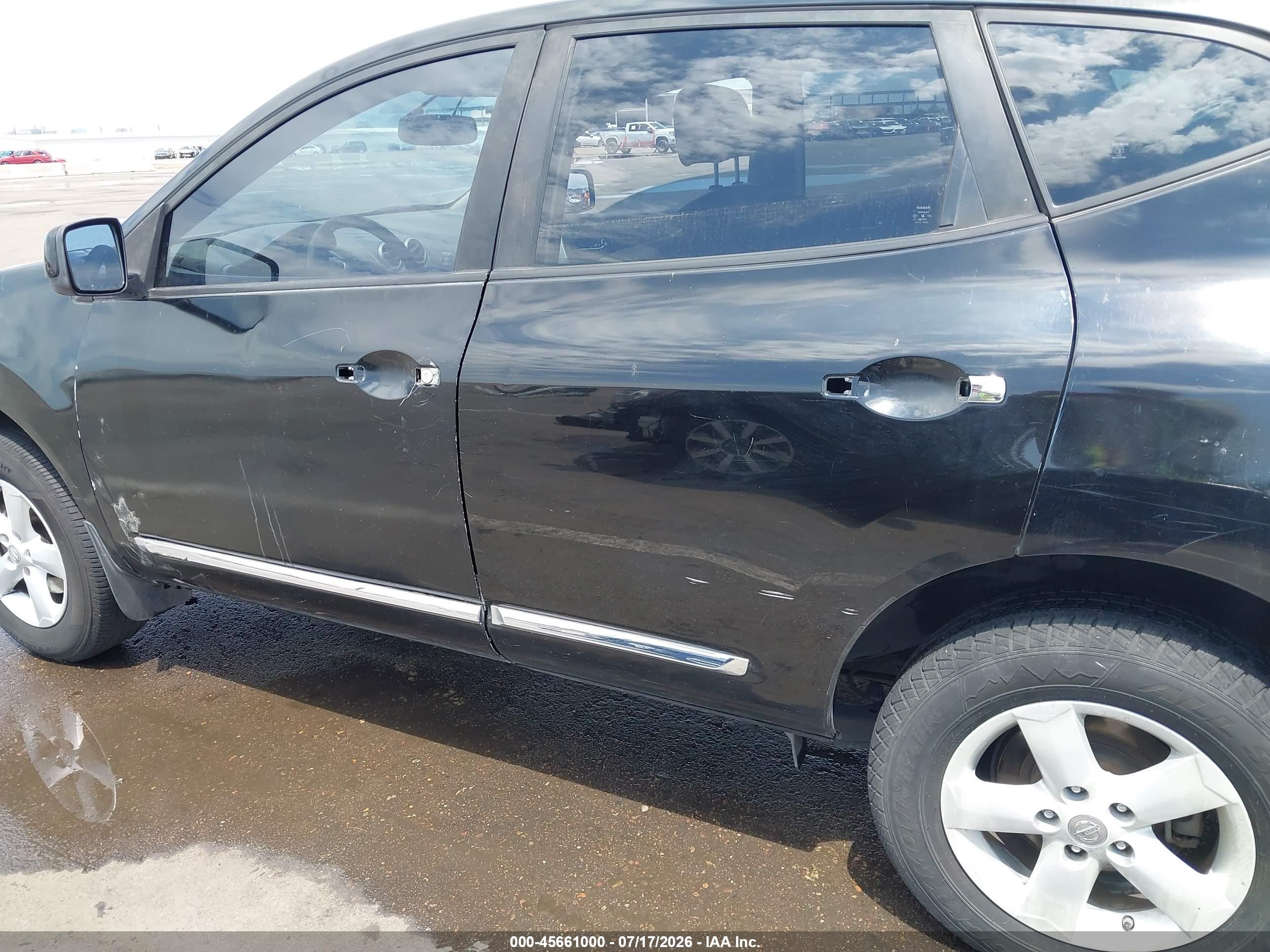 2013 Nissan Rogue S Black vin: JN8AS5MV2DW645760