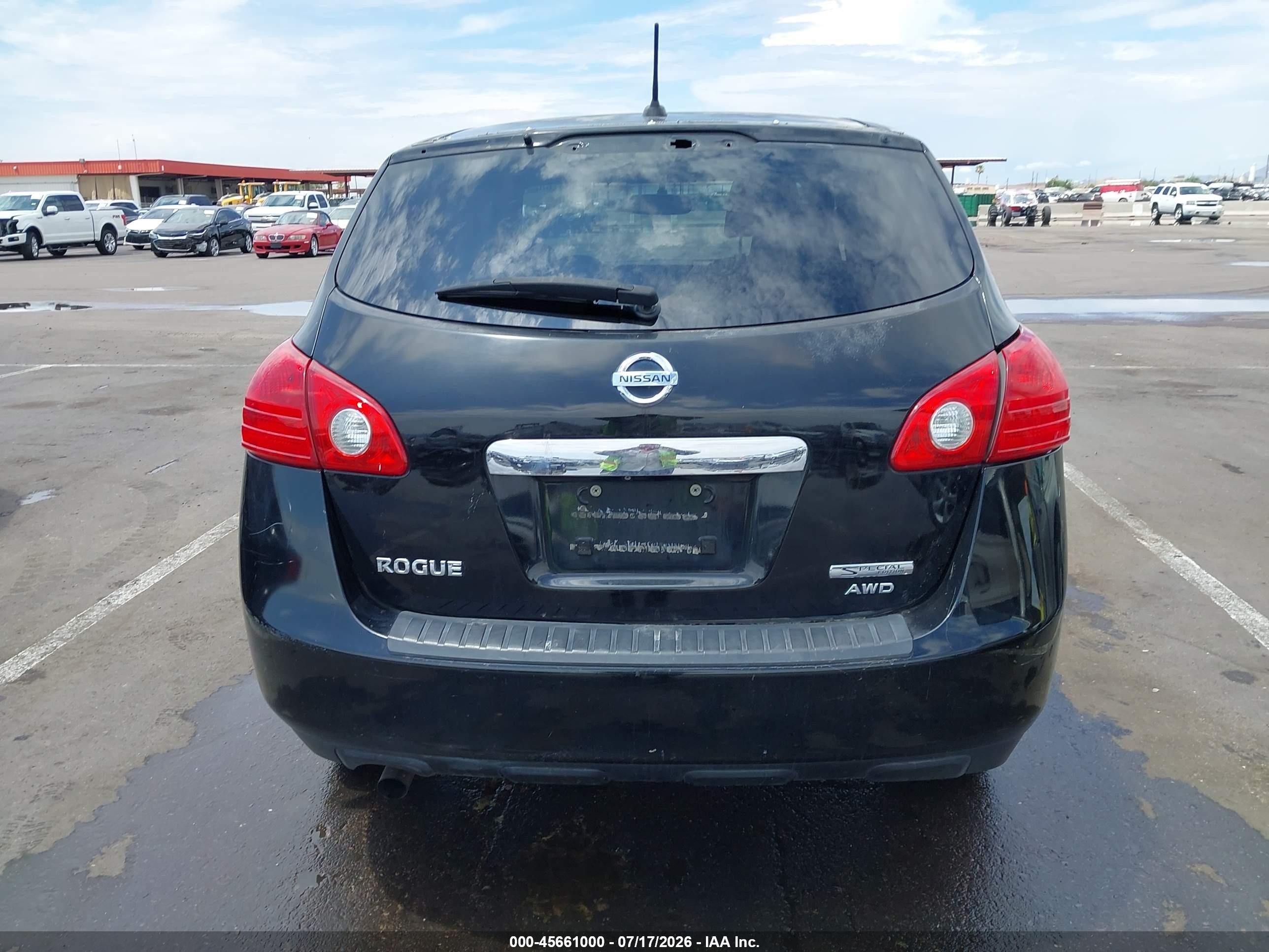 2013 Nissan Rogue S Black vin: JN8AS5MV2DW645760