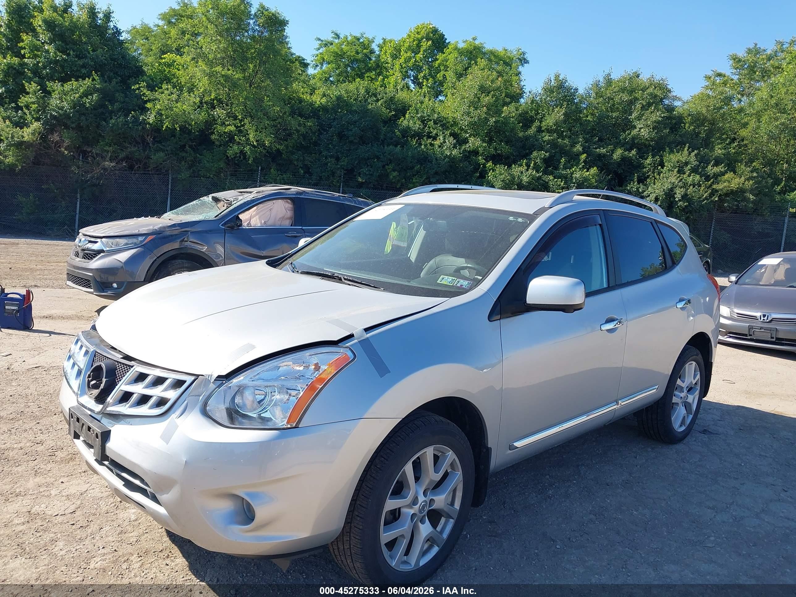 2013 Nissan Rogue Sv W/sl Pkg Silver vin: JN8AS5MV2DW652207