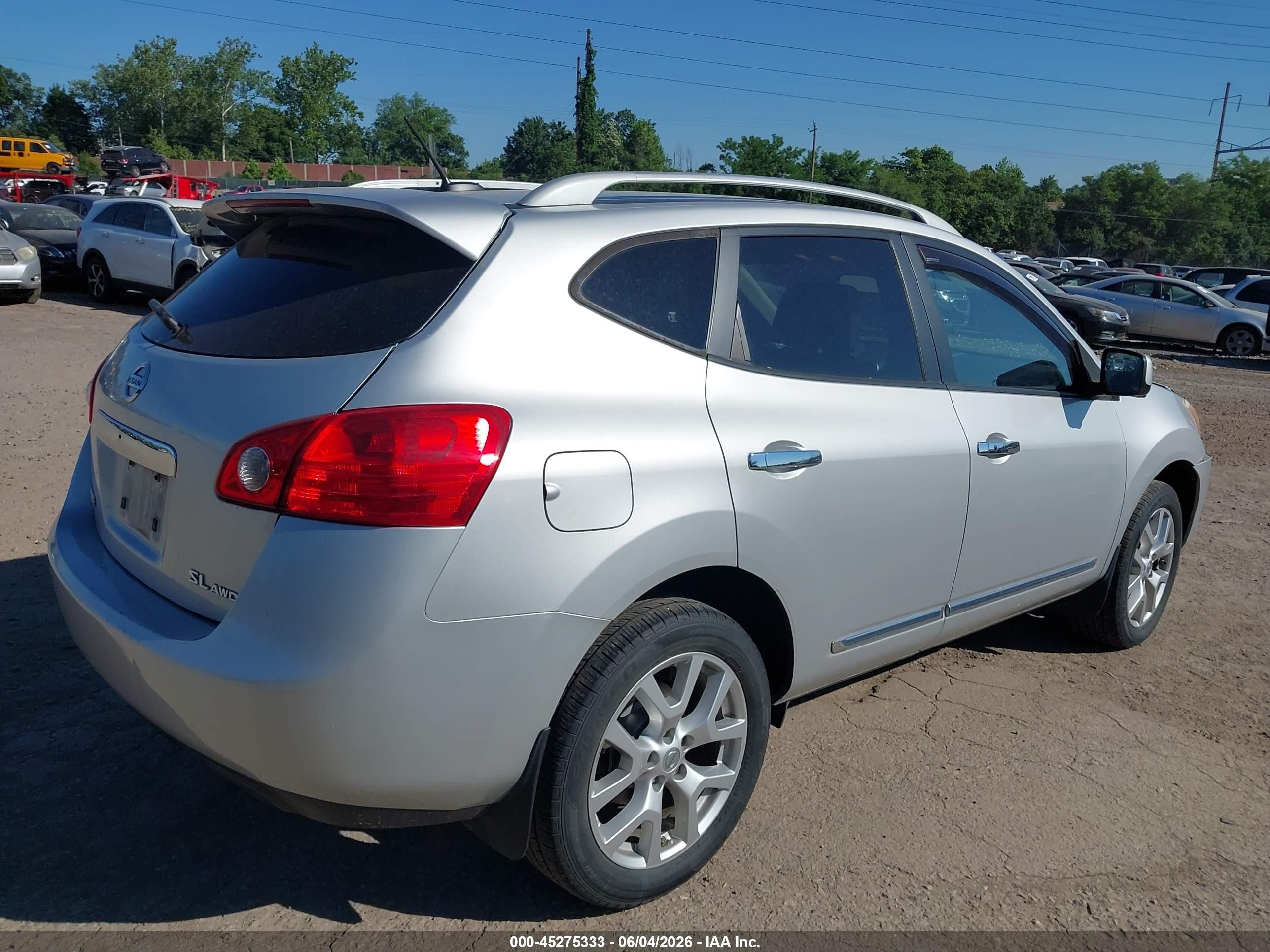 2013 Nissan Rogue Sv W/sl Pkg Silver vin: JN8AS5MV2DW652207