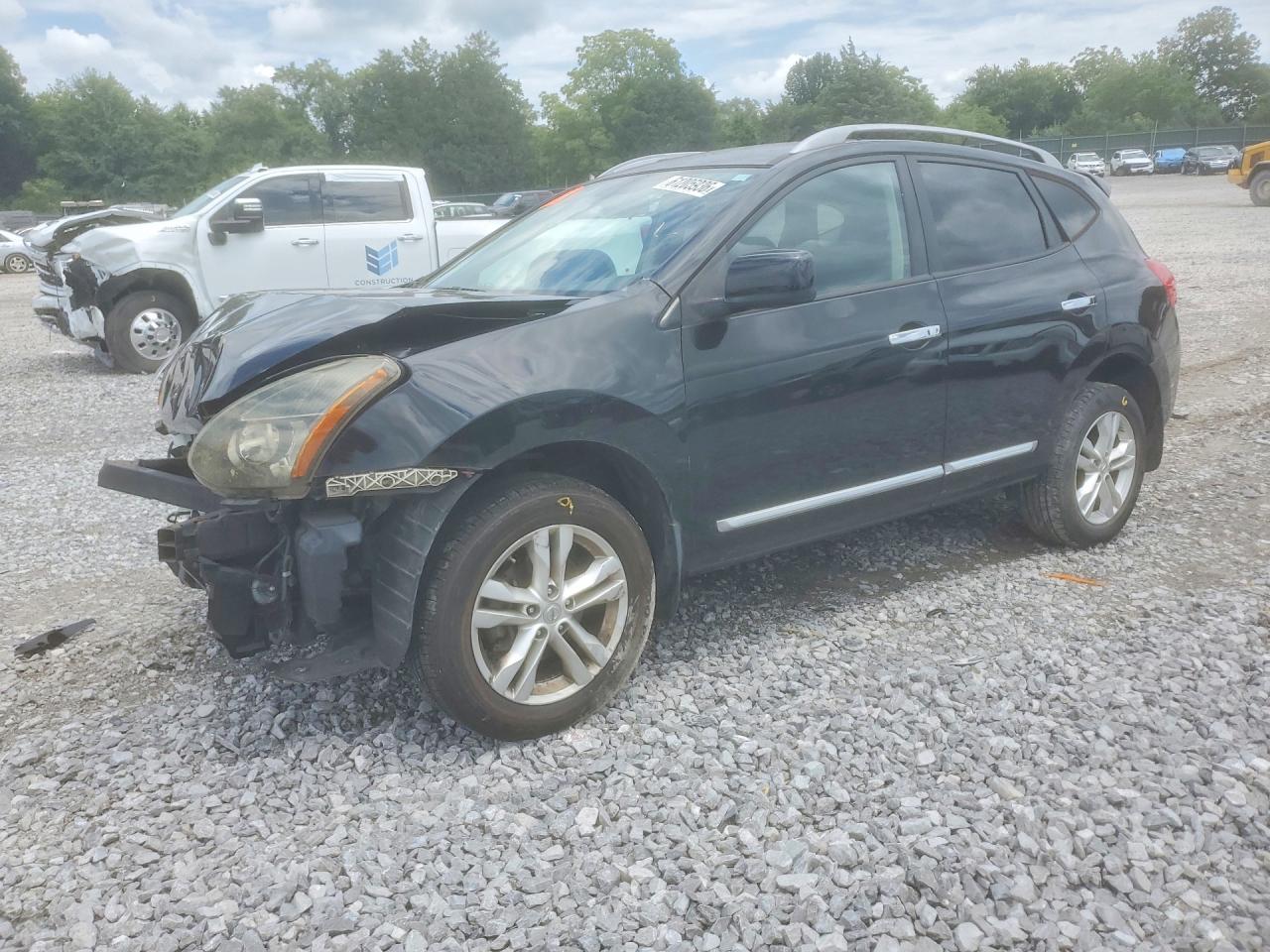 2013 Nissan Rogue S Черный vin: JN8AS5MV2DW652496
