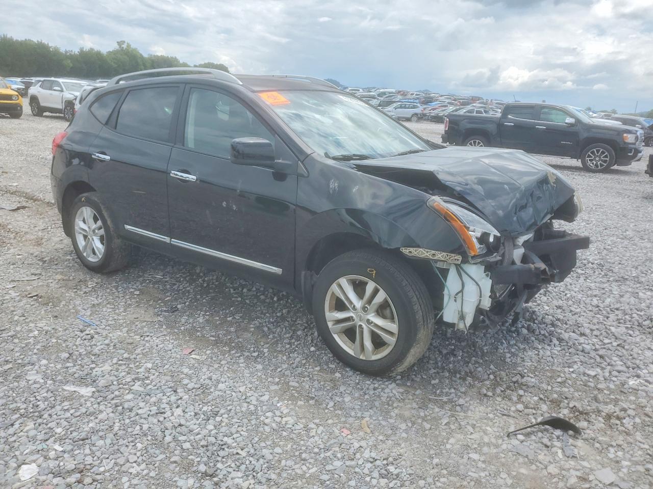 2013 Nissan Rogue S Черный vin: JN8AS5MV2DW652496